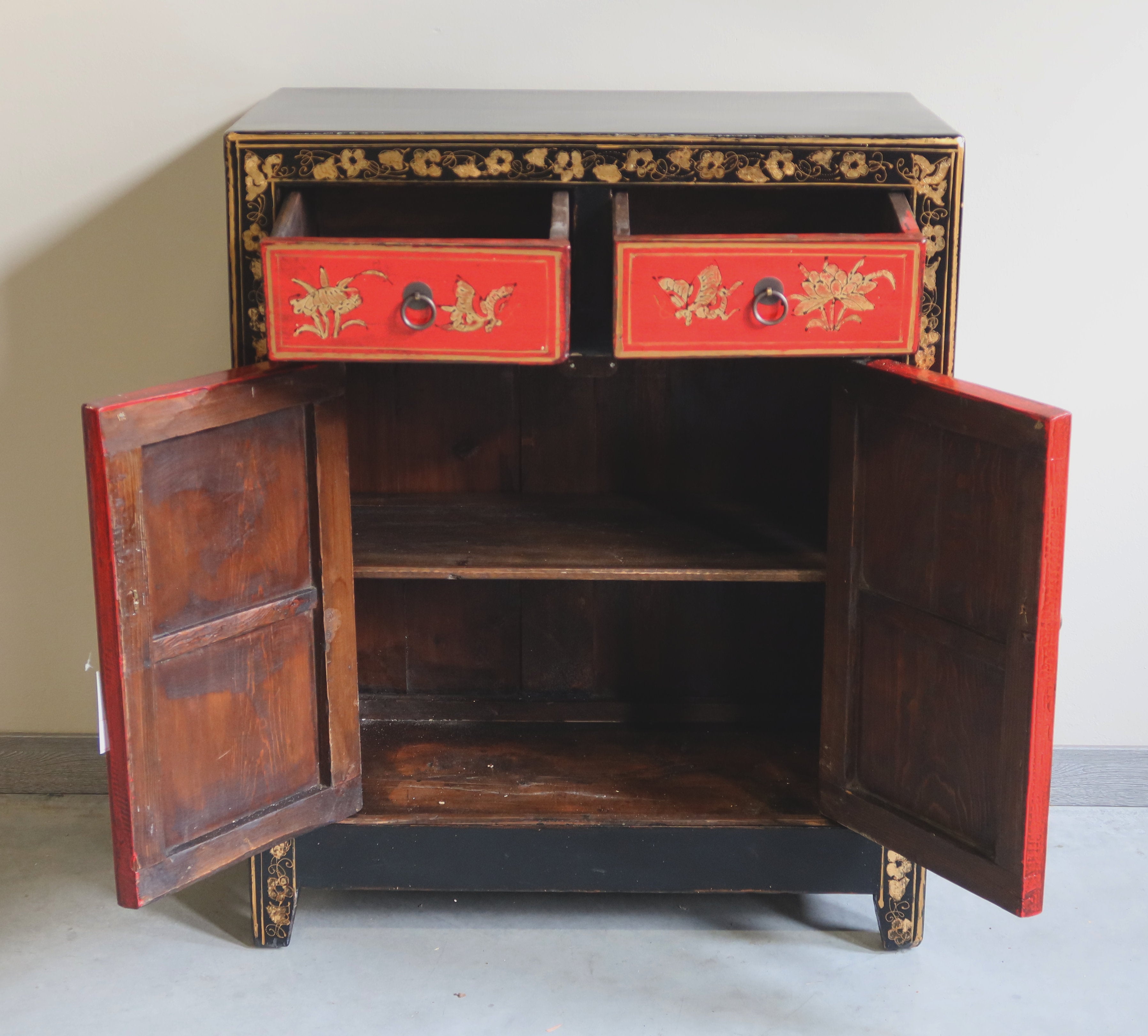 CREDENZINA SHANXI LACCA BICOLORE