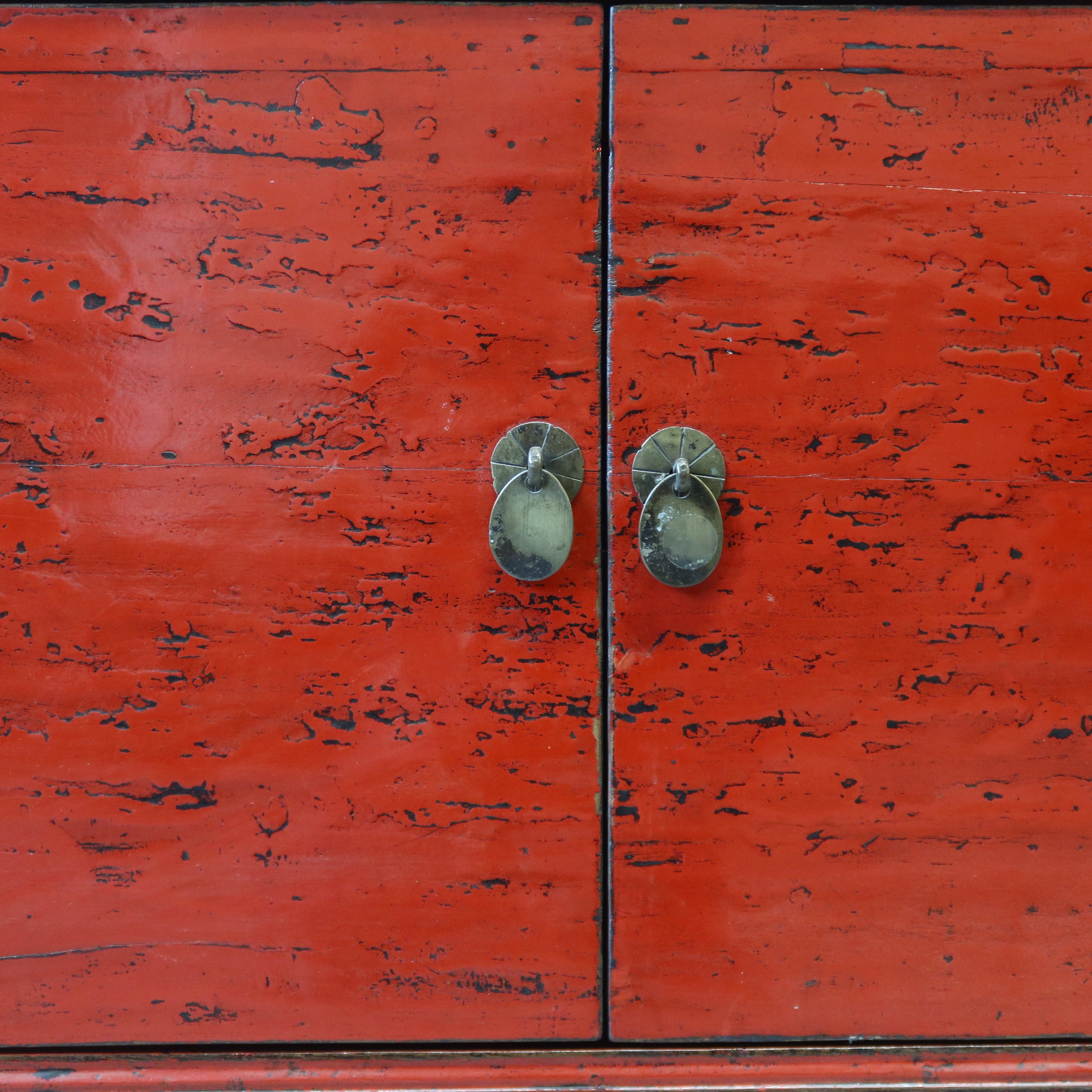 CREDENZINO CINESE LACCA ROSSA 2A