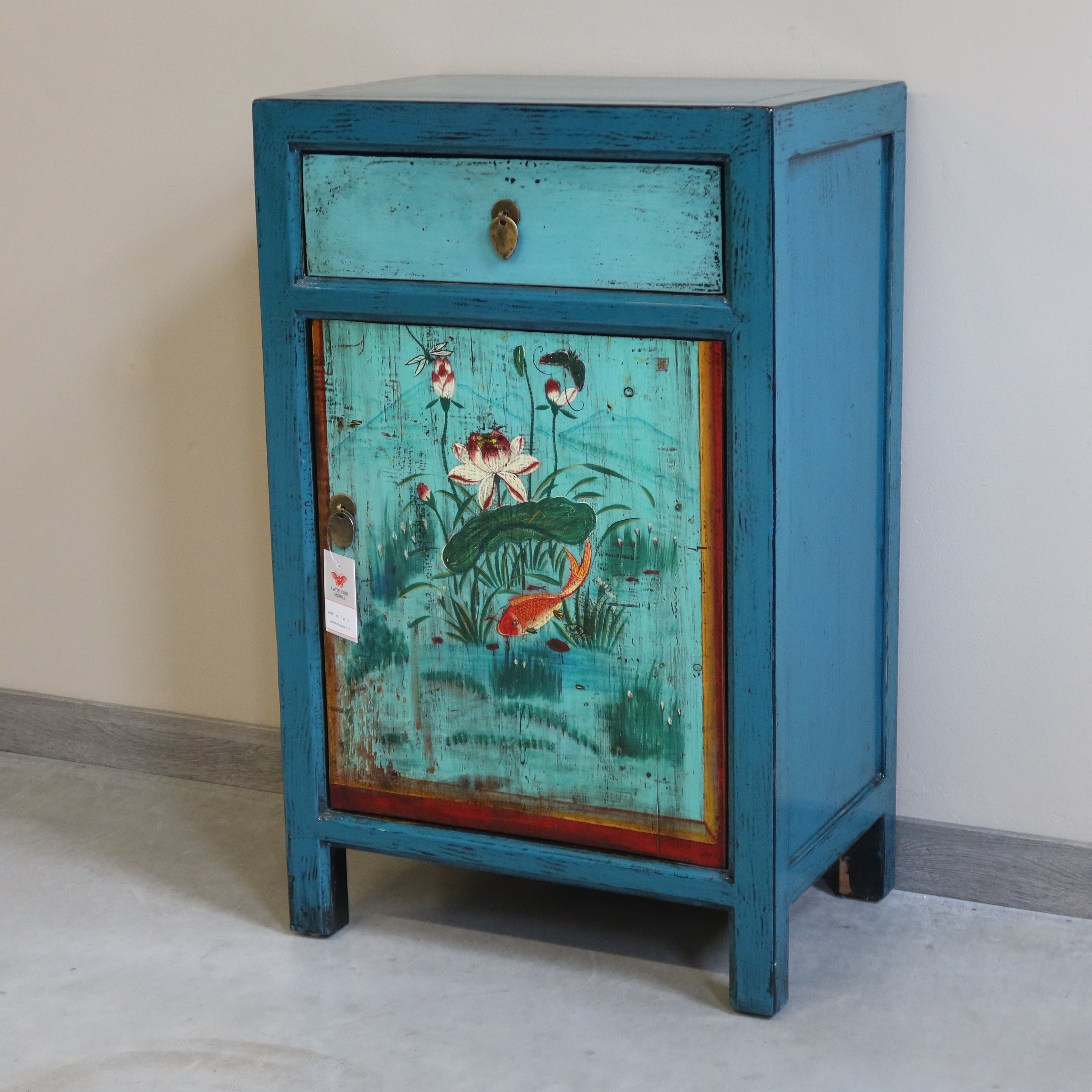 CREDENZINO MONGOLIA DECORATO