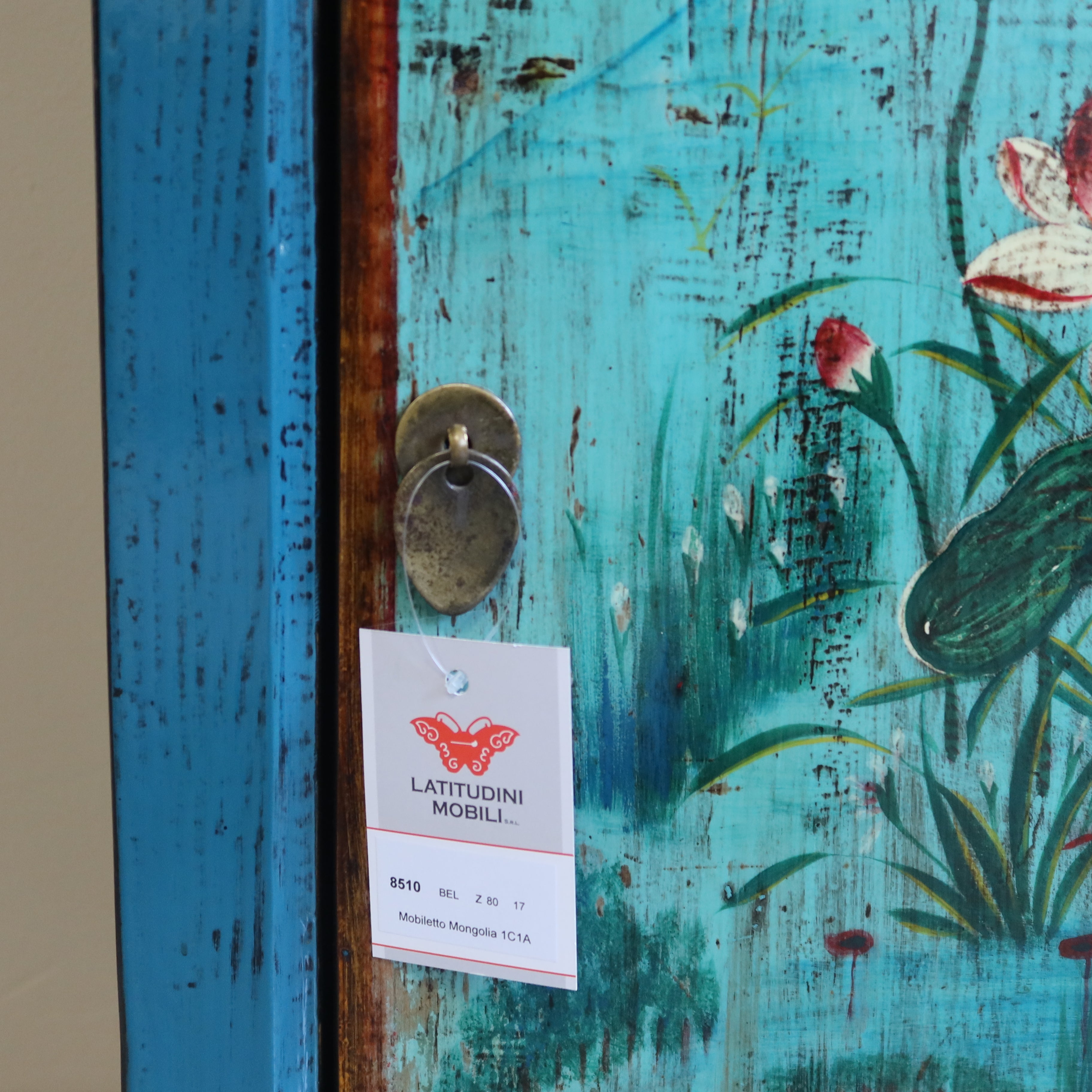 CREDENZINO MONGOLIA DECORATO