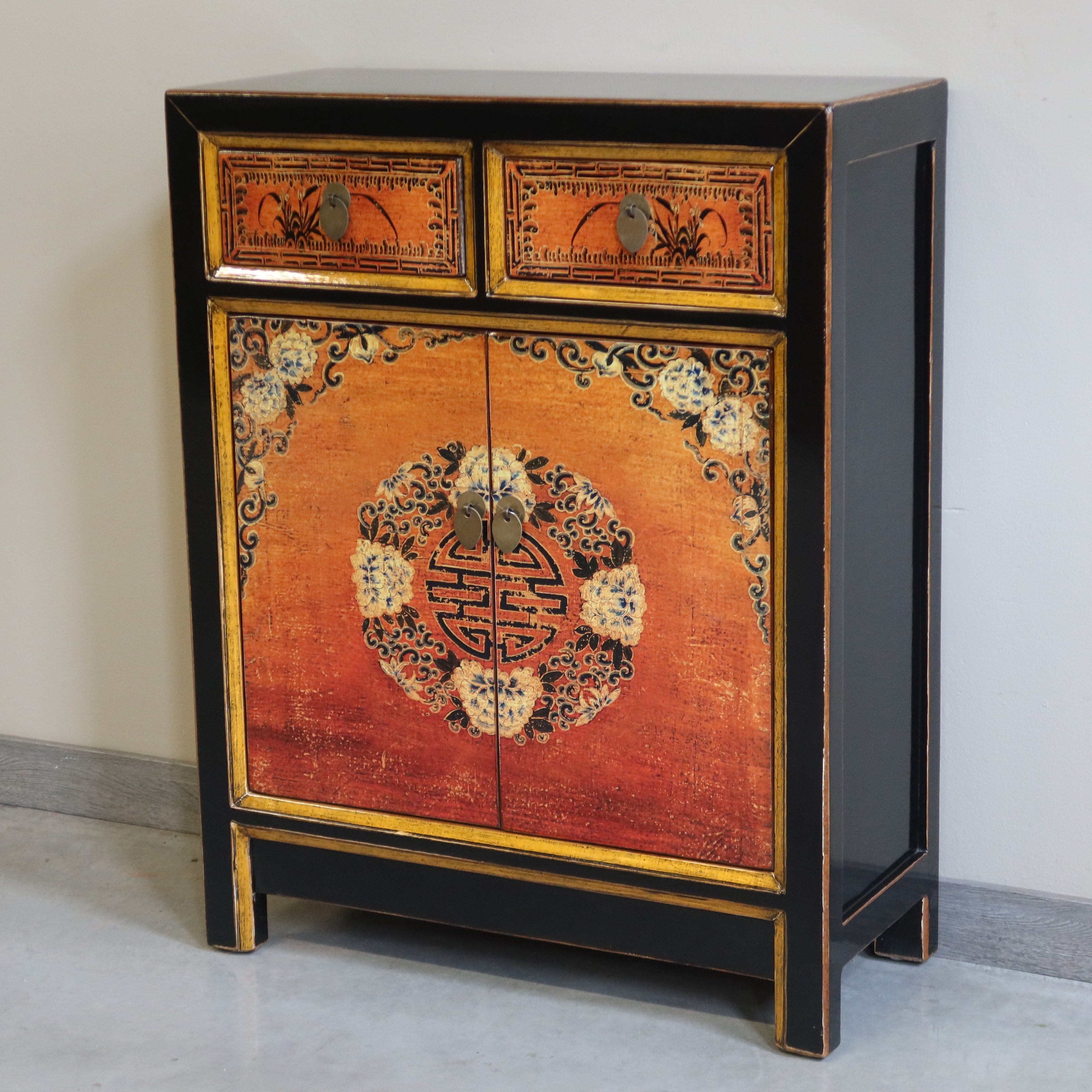 CREDENZINO MONGOLIA DECORATO