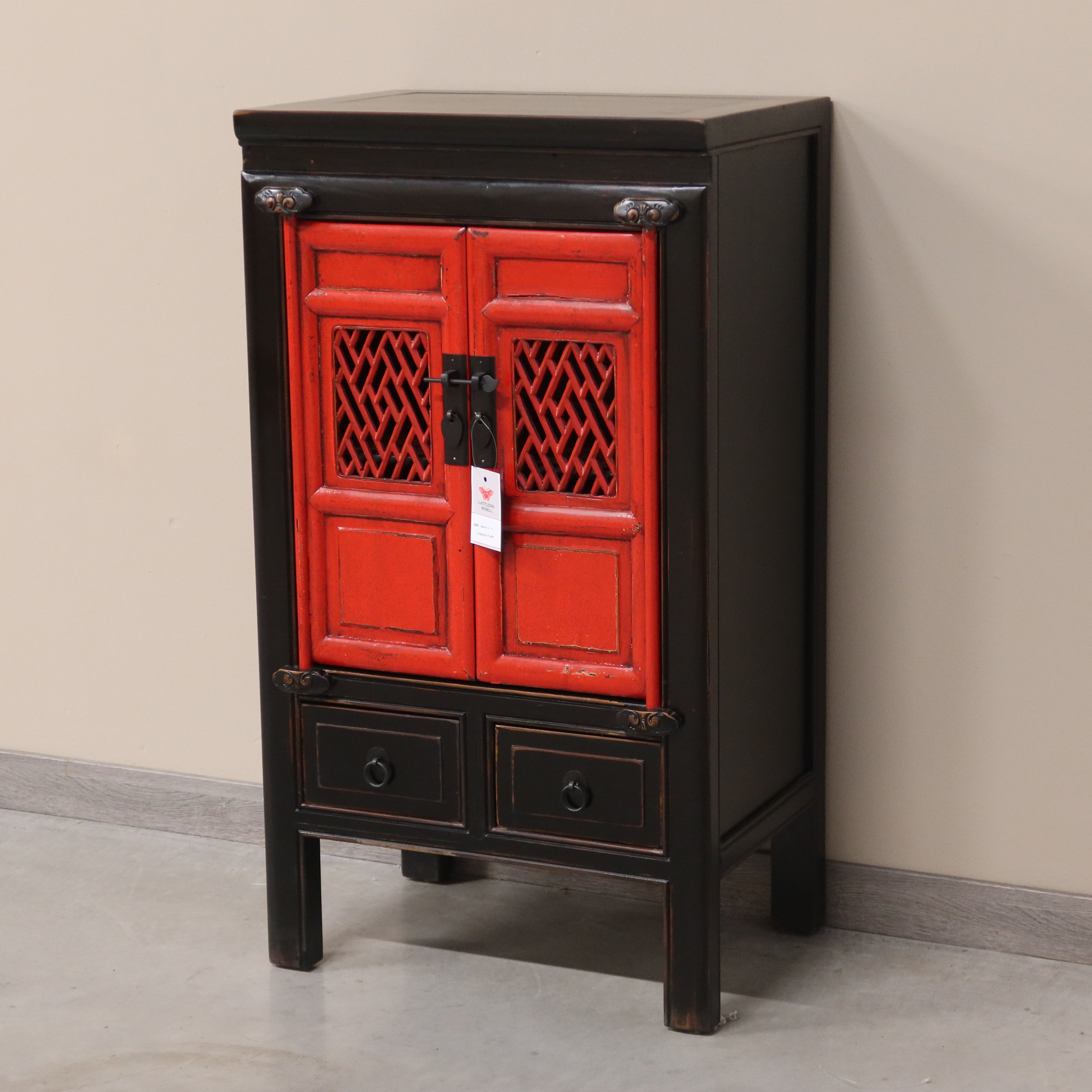 CREDENZINO ALTO DEL FUJIAN LACCA BICOLORE