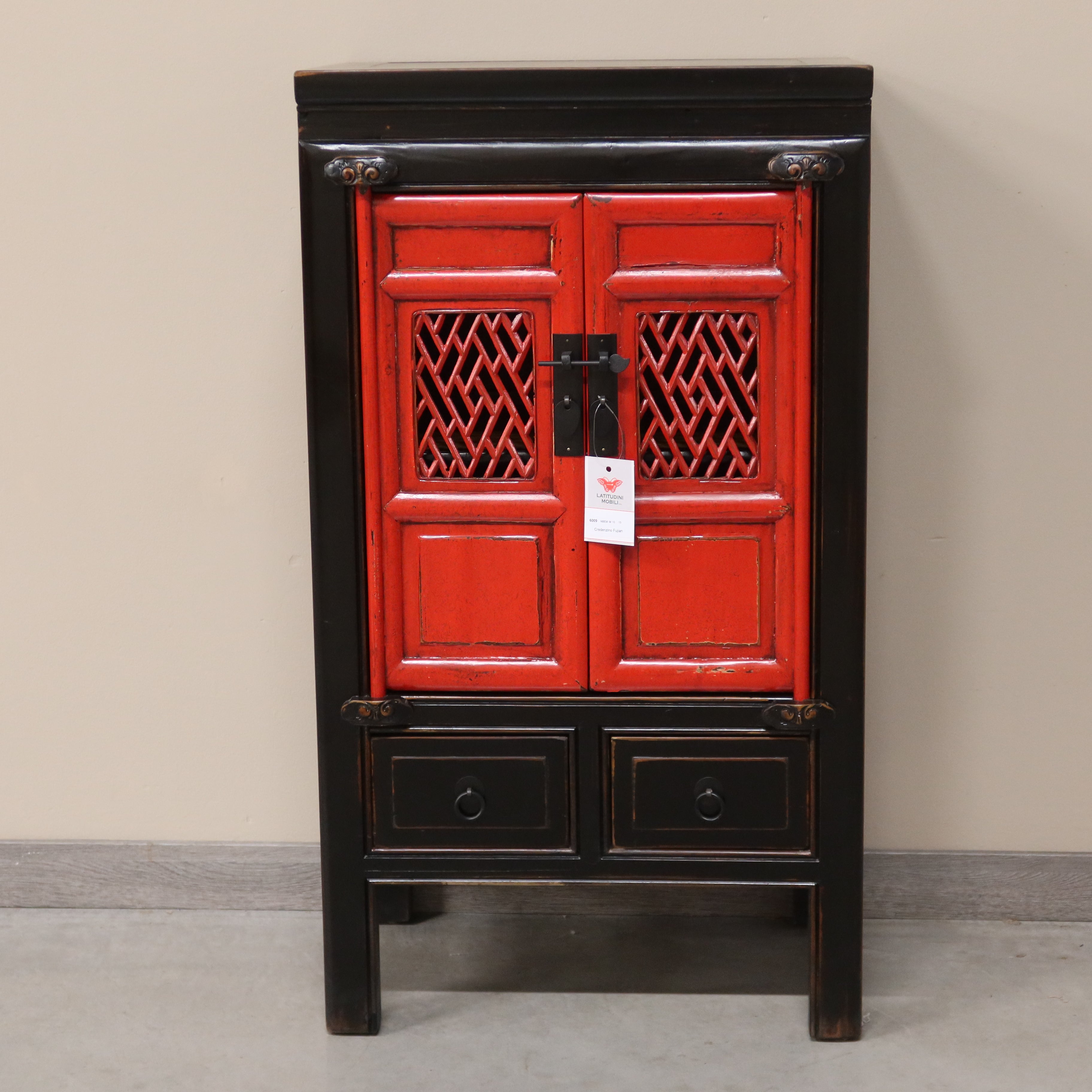 CREDENZINO ALTO DEL FUJIAN LACCA BICOLORE