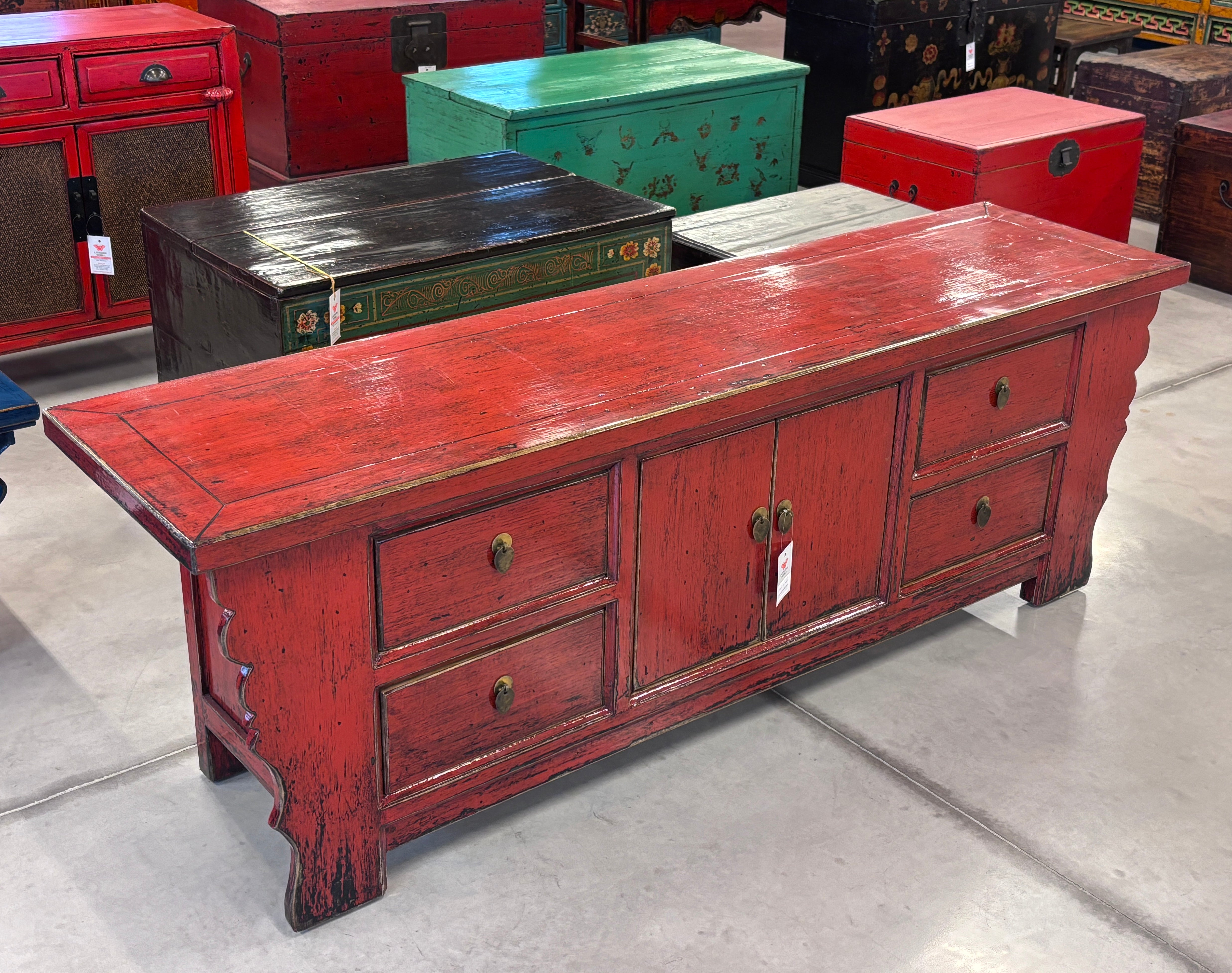 CASSAPANCA CINESE AD ALTARE IN LACCA