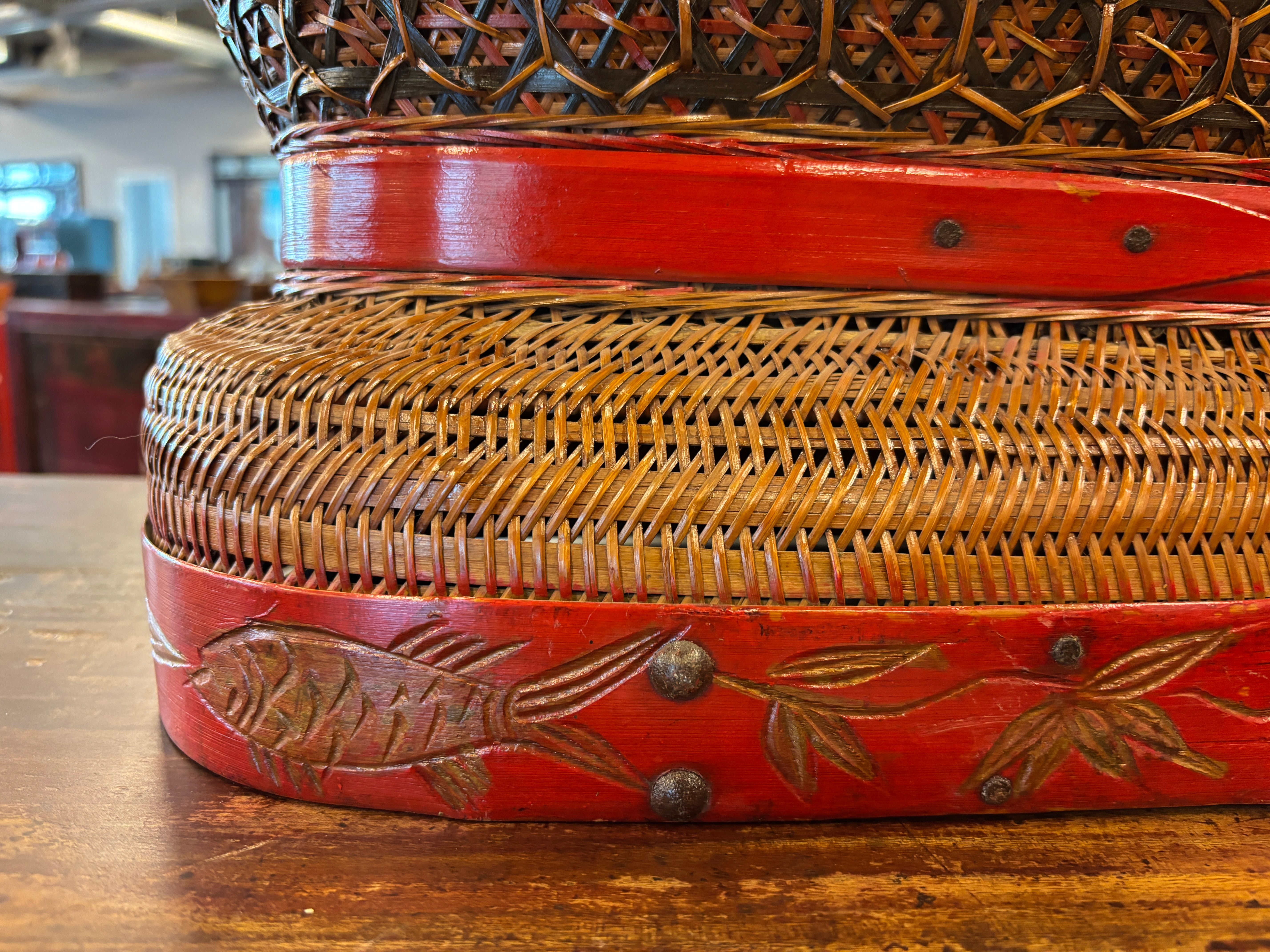 CESTA DA THE' IN BAMBU'