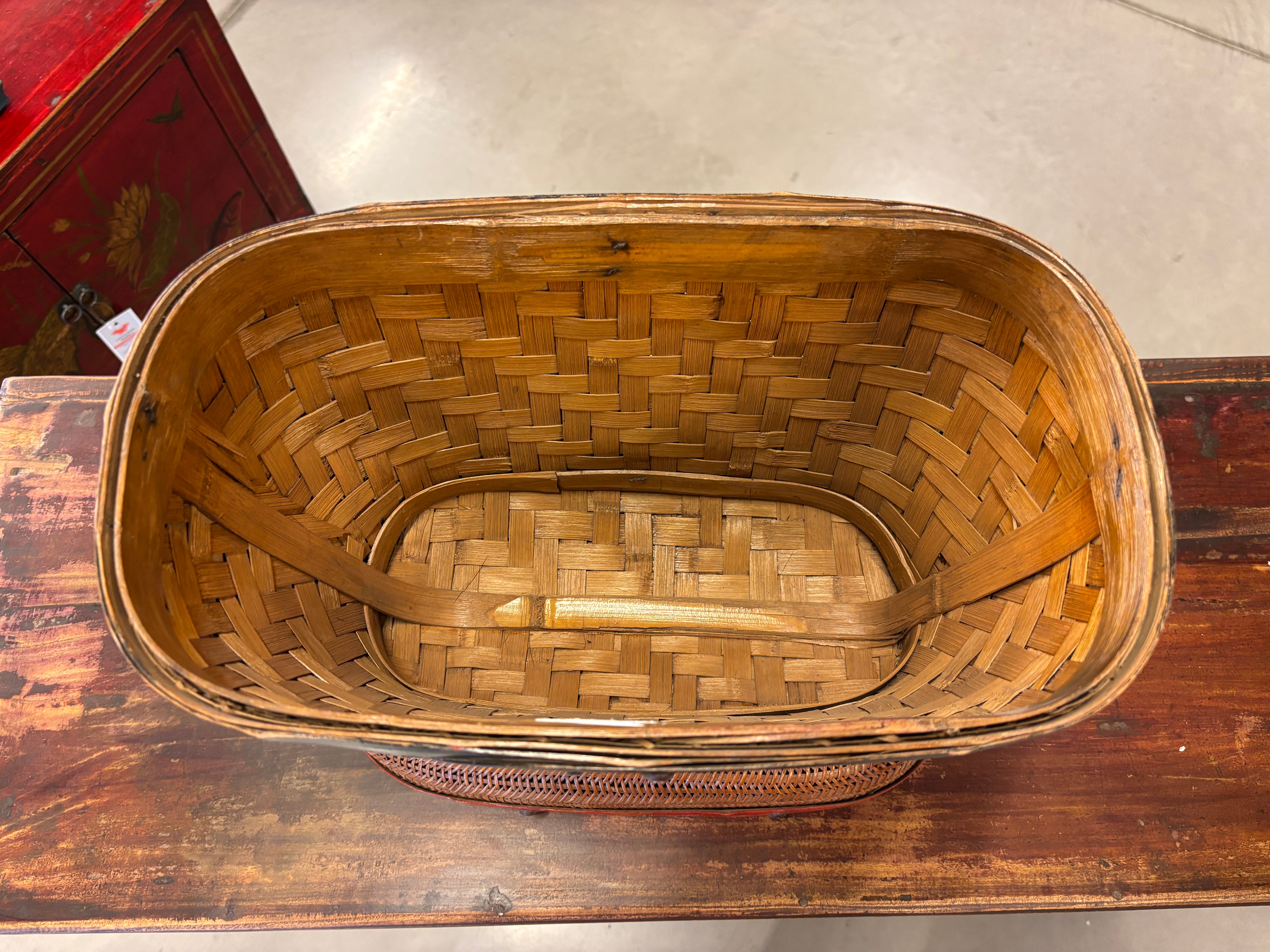 CESTA DA THE' IN BAMBU'
