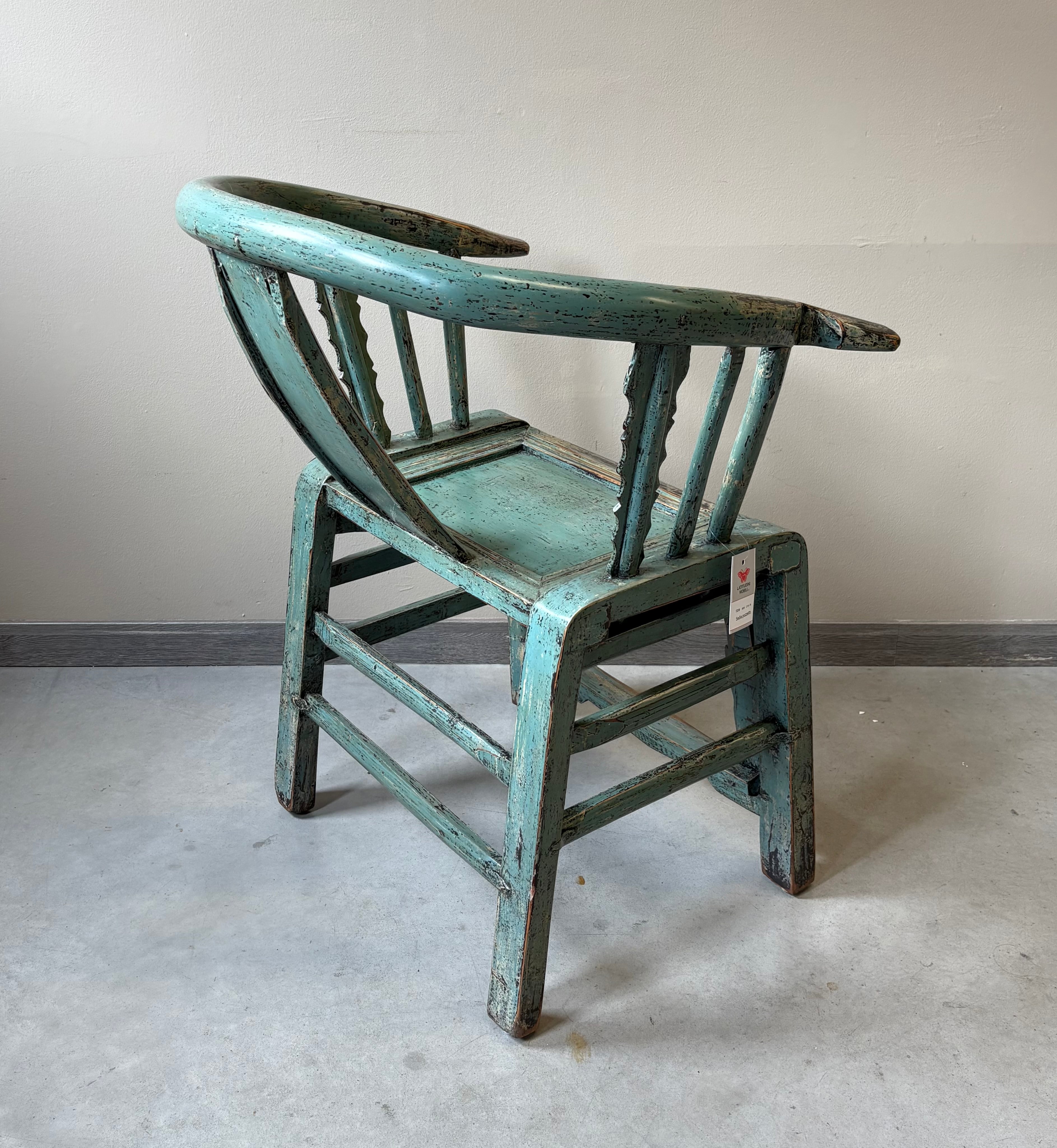 SEDIA CINESE A POZZETTO IN LACCA