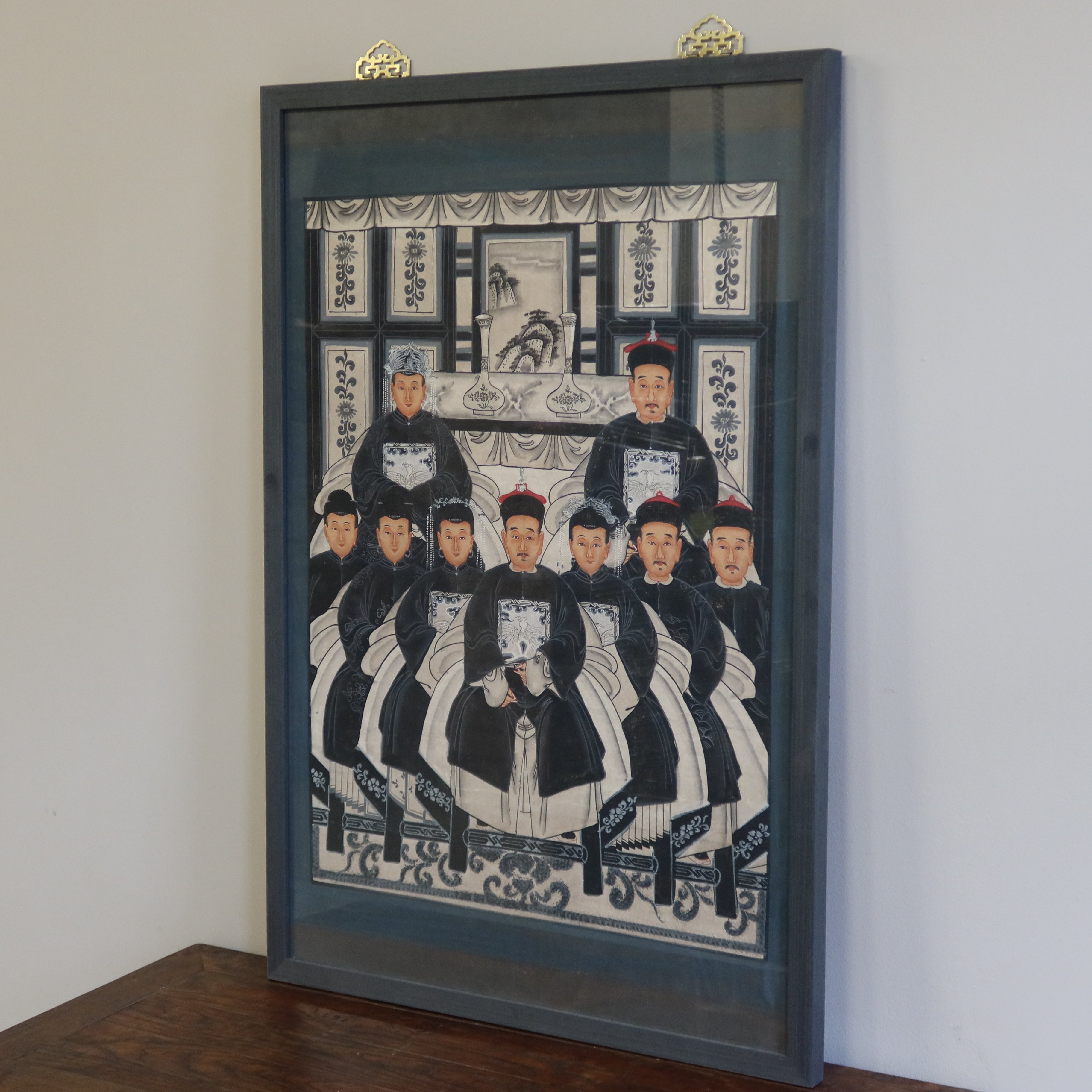 DIPINTO SU TELA "FAMIGLIA IMPERIALE CINESE"