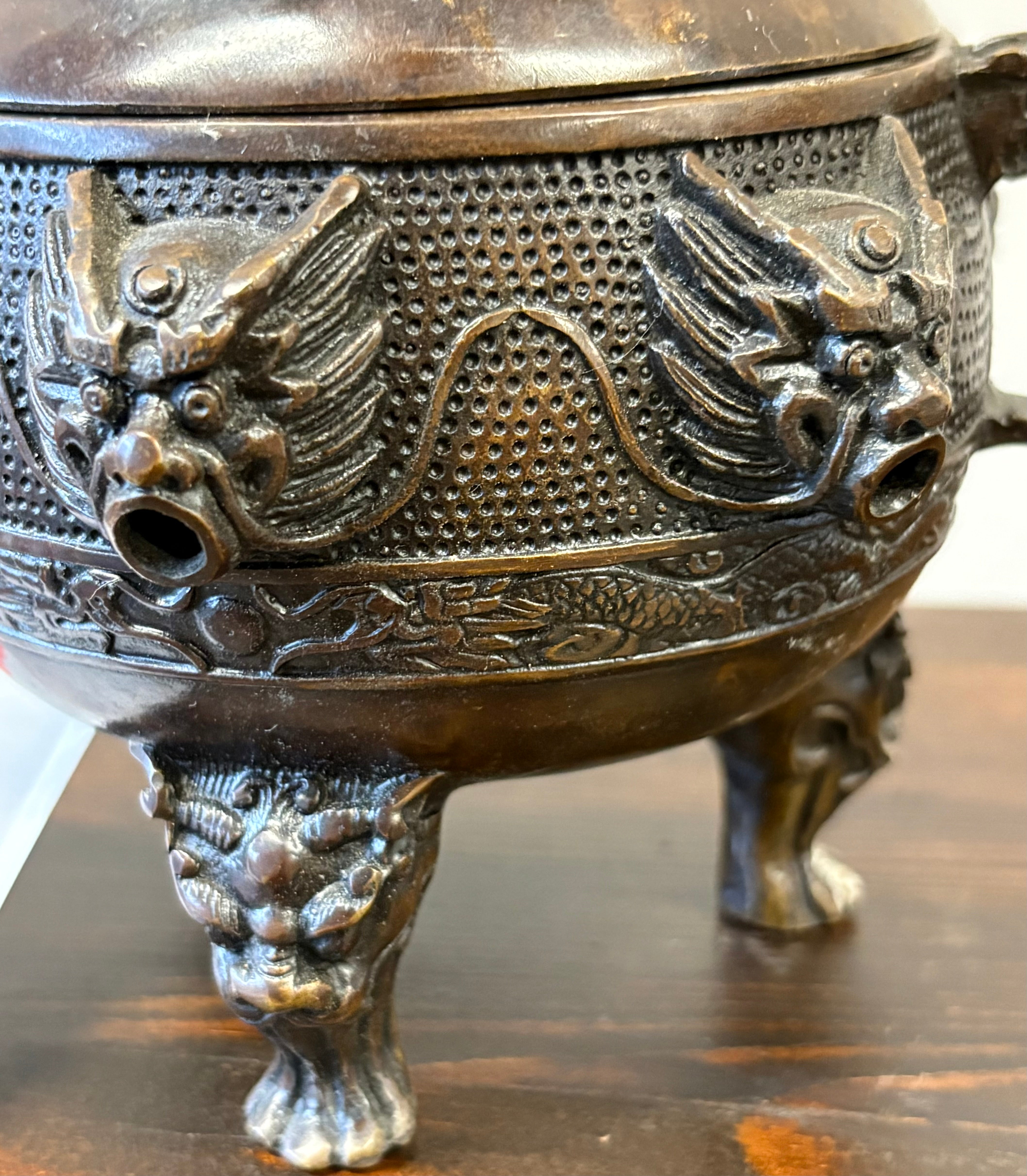 PORTAINCENSO CINESE IN OTTONE