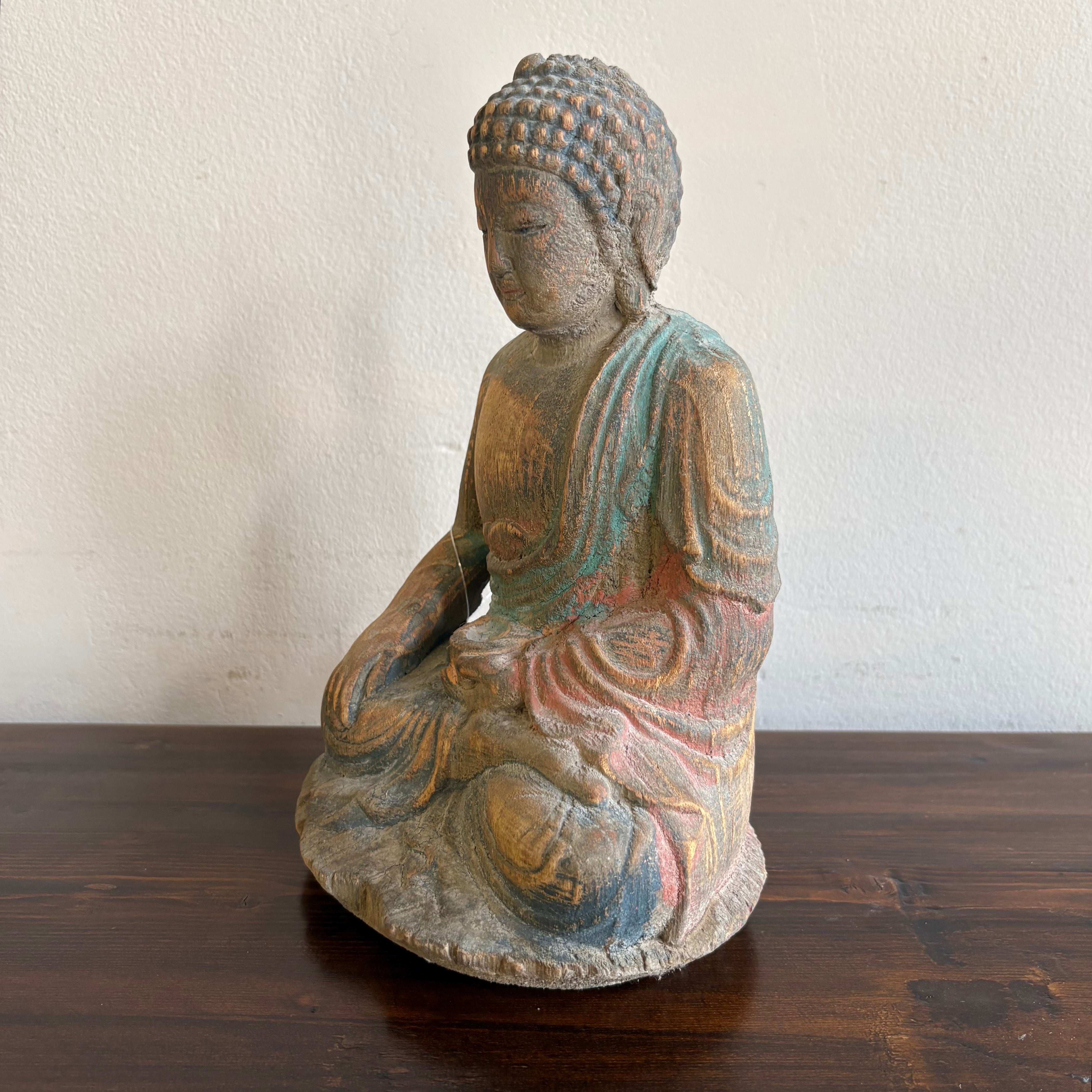STATUETTA LIGNEA BUDDHA