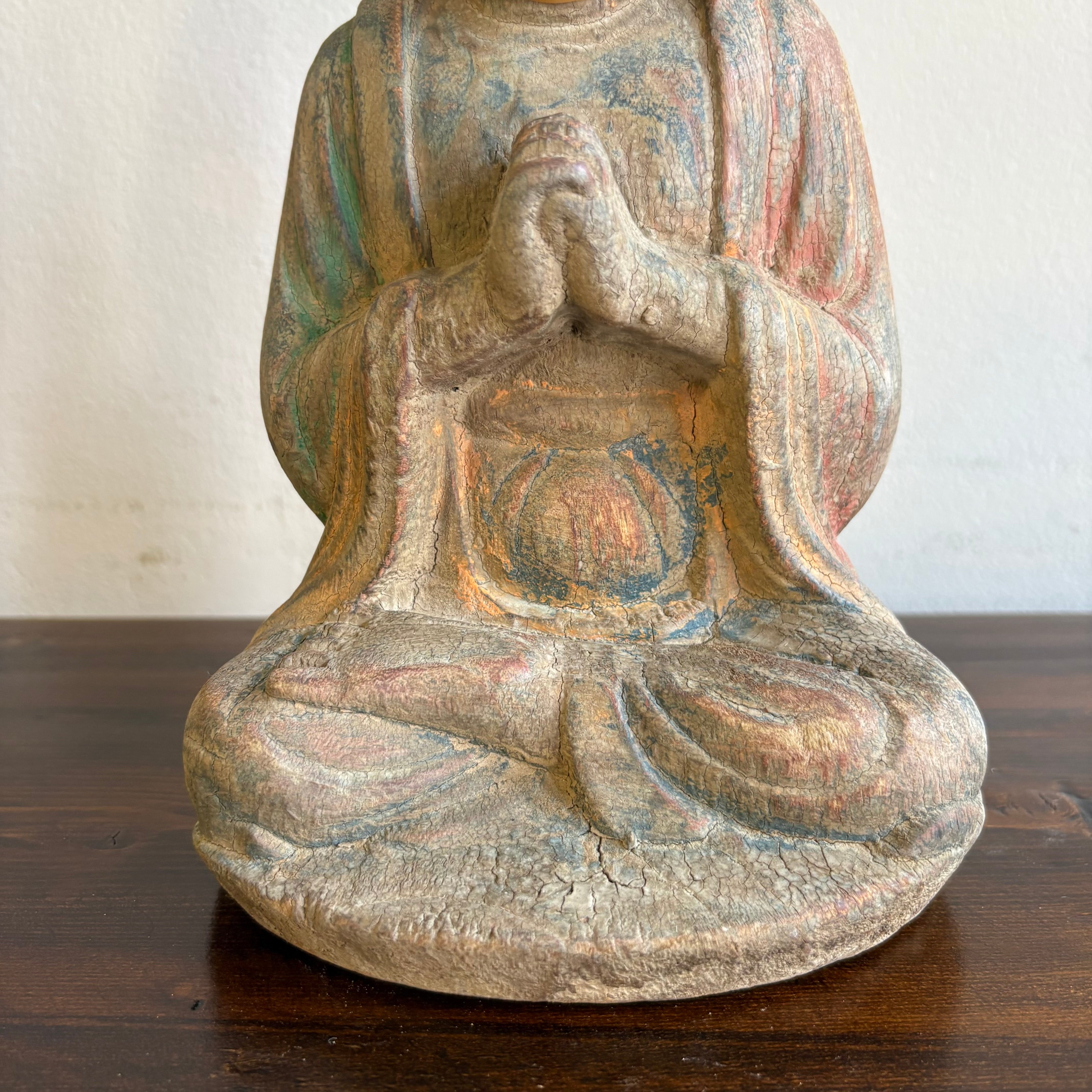 STATUETTA LIGNEA BUDDHA