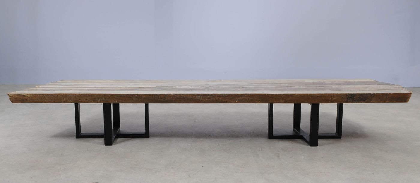 Lastra per tavolo in legno pietrificato - 55331