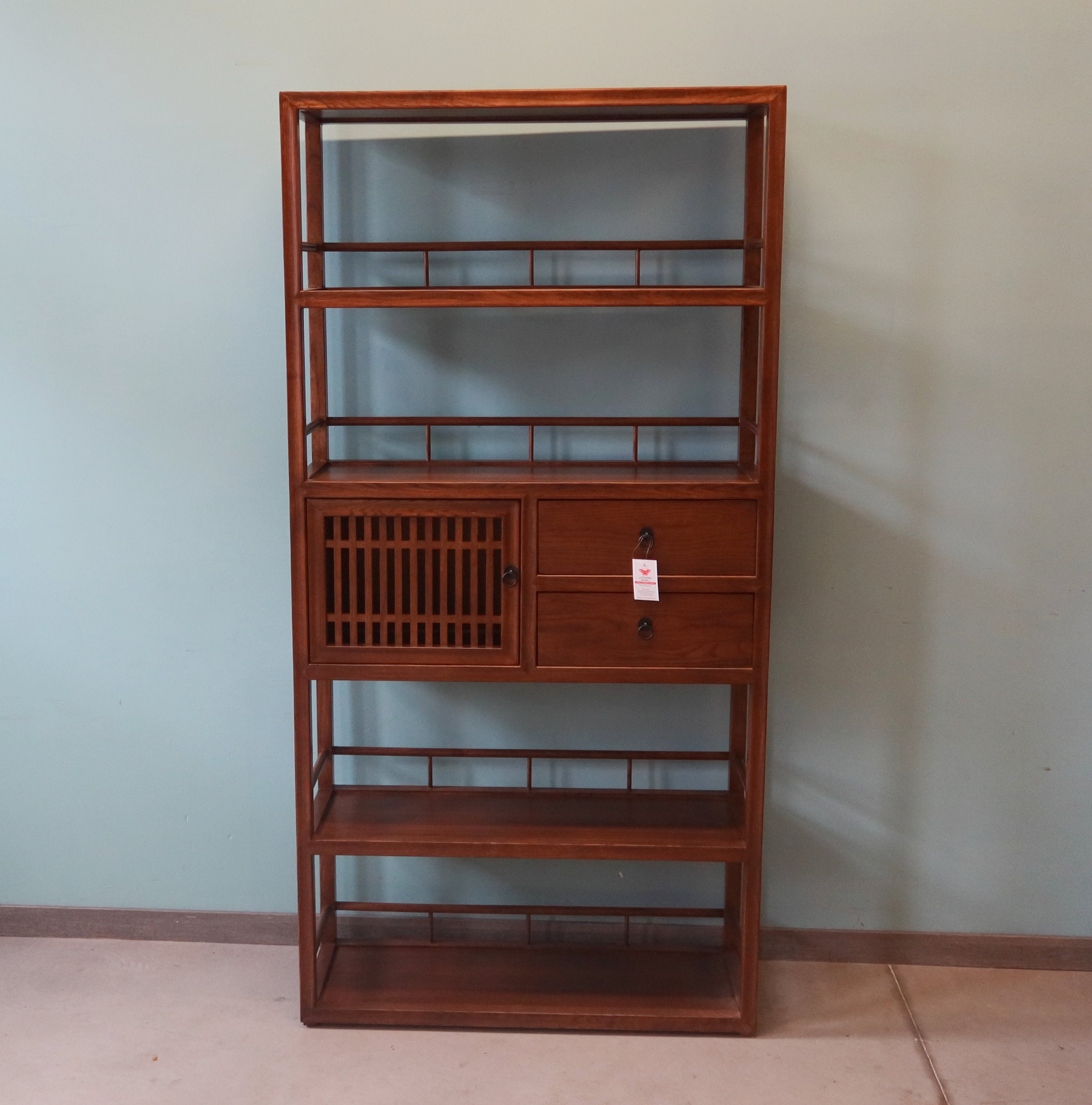LIBRERIA CINESE OLMO NATURALE
