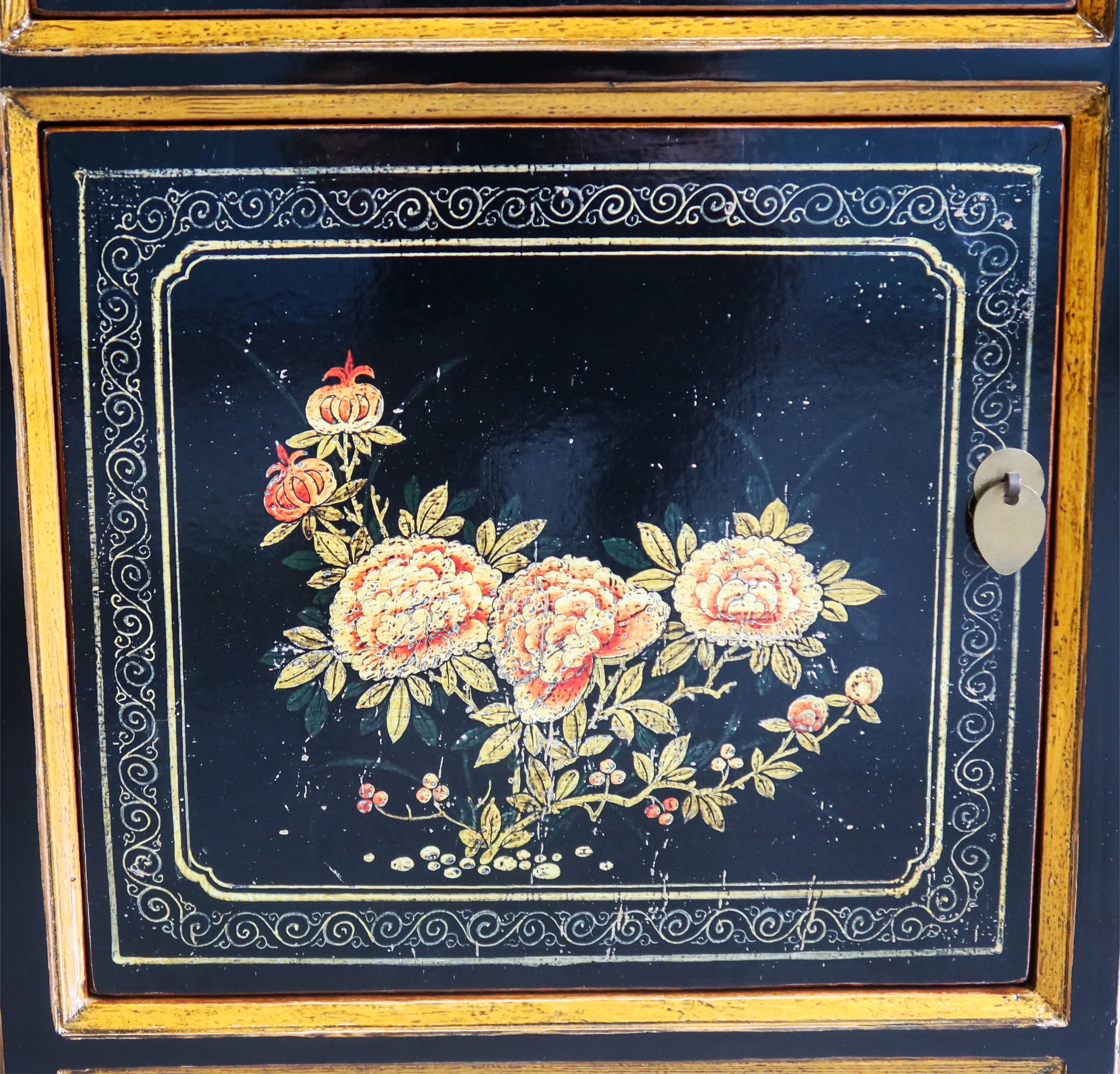 COMODINO MONGOLIA DECORATO