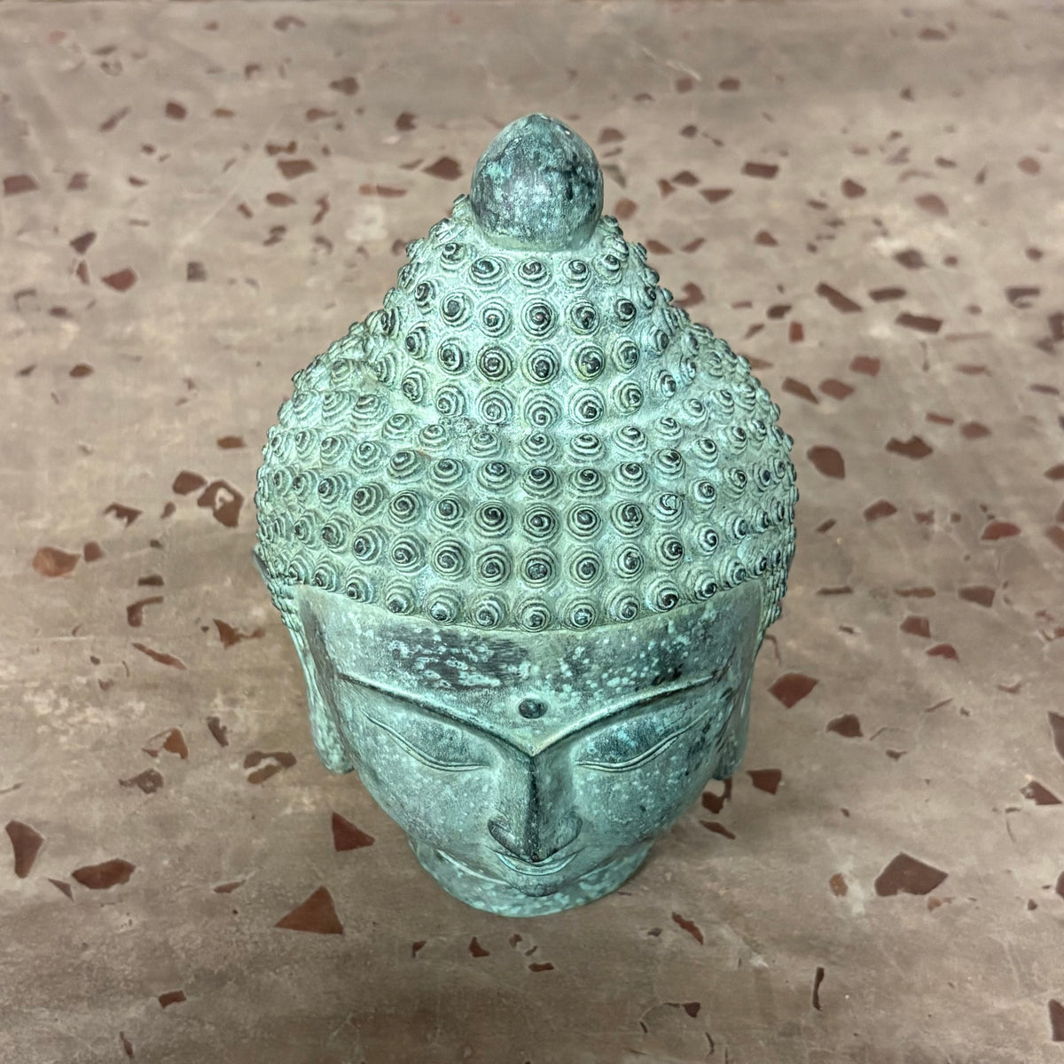 PICCOLA TESTA DI BUDDHA IN LEGA