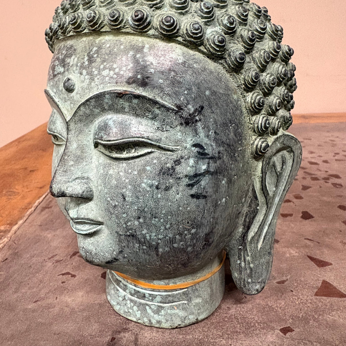 PICCOLA TESTA DI BUDDHA IN LEGA