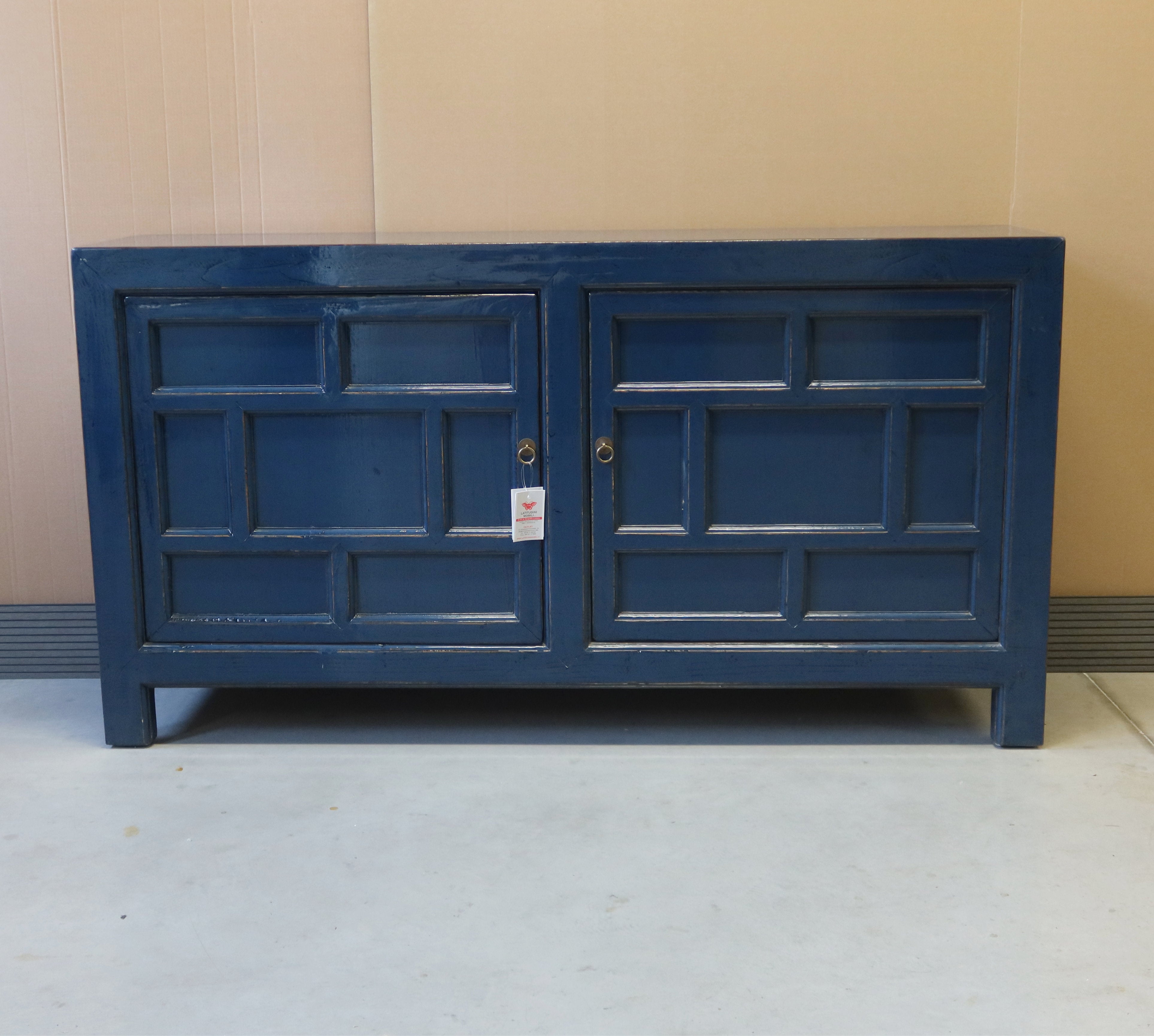 MADIA MONGOLIA LACCA BLU CON FORMELLE