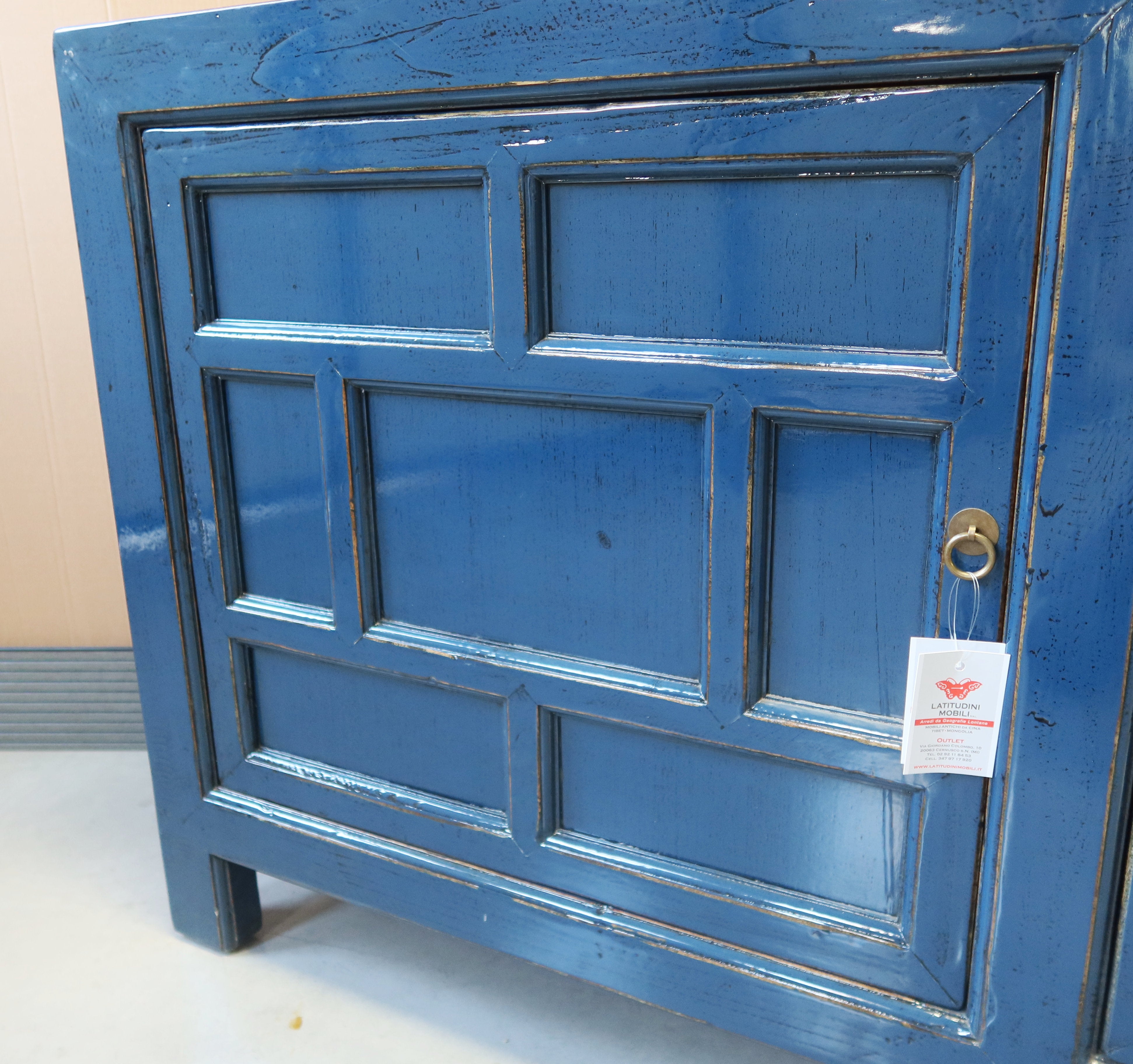 MADIA MONGOLIA LACCA BLU CON FORMELLE