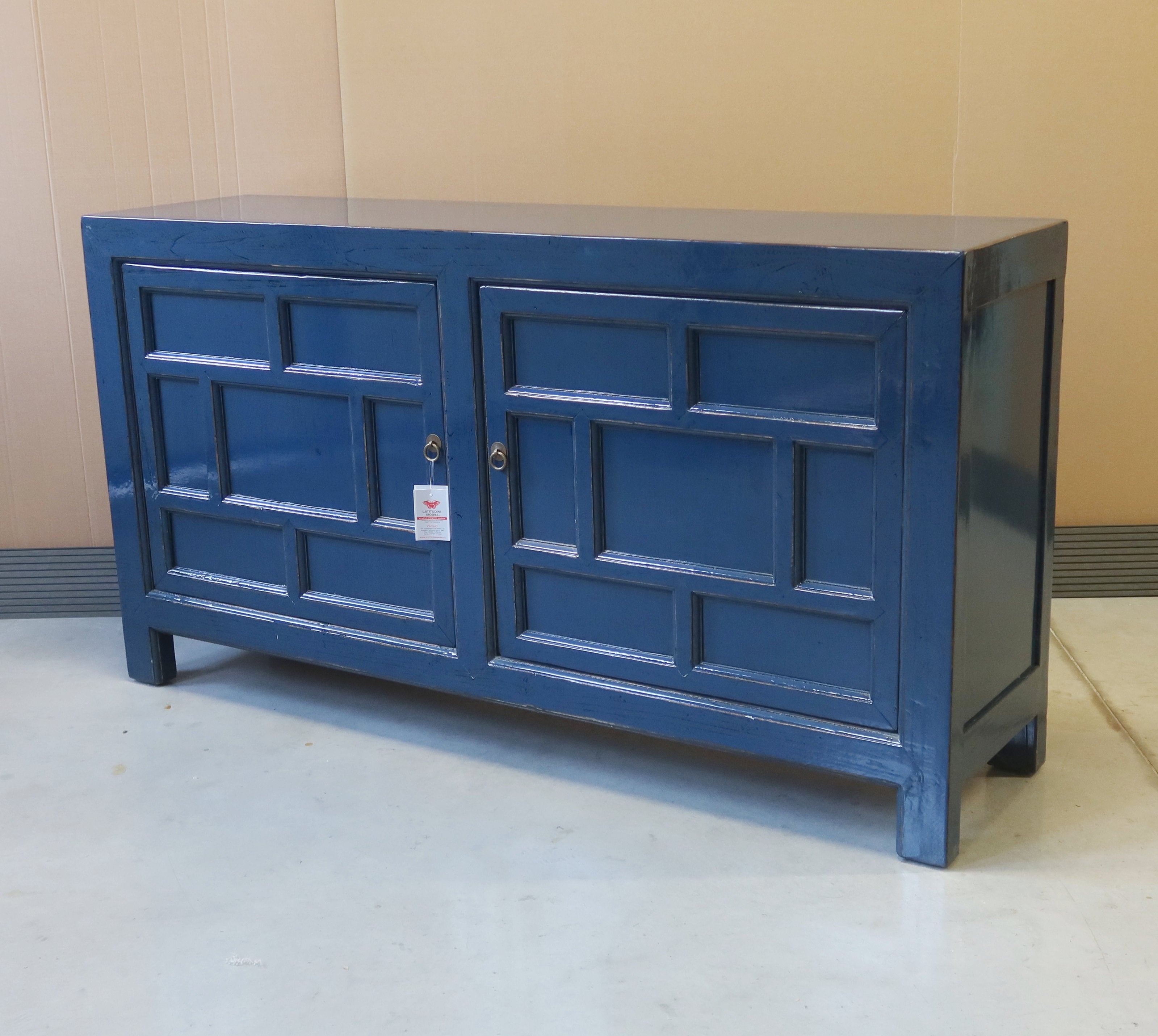 MADIA MONGOLIA LACCA BLU CON FORMELLE