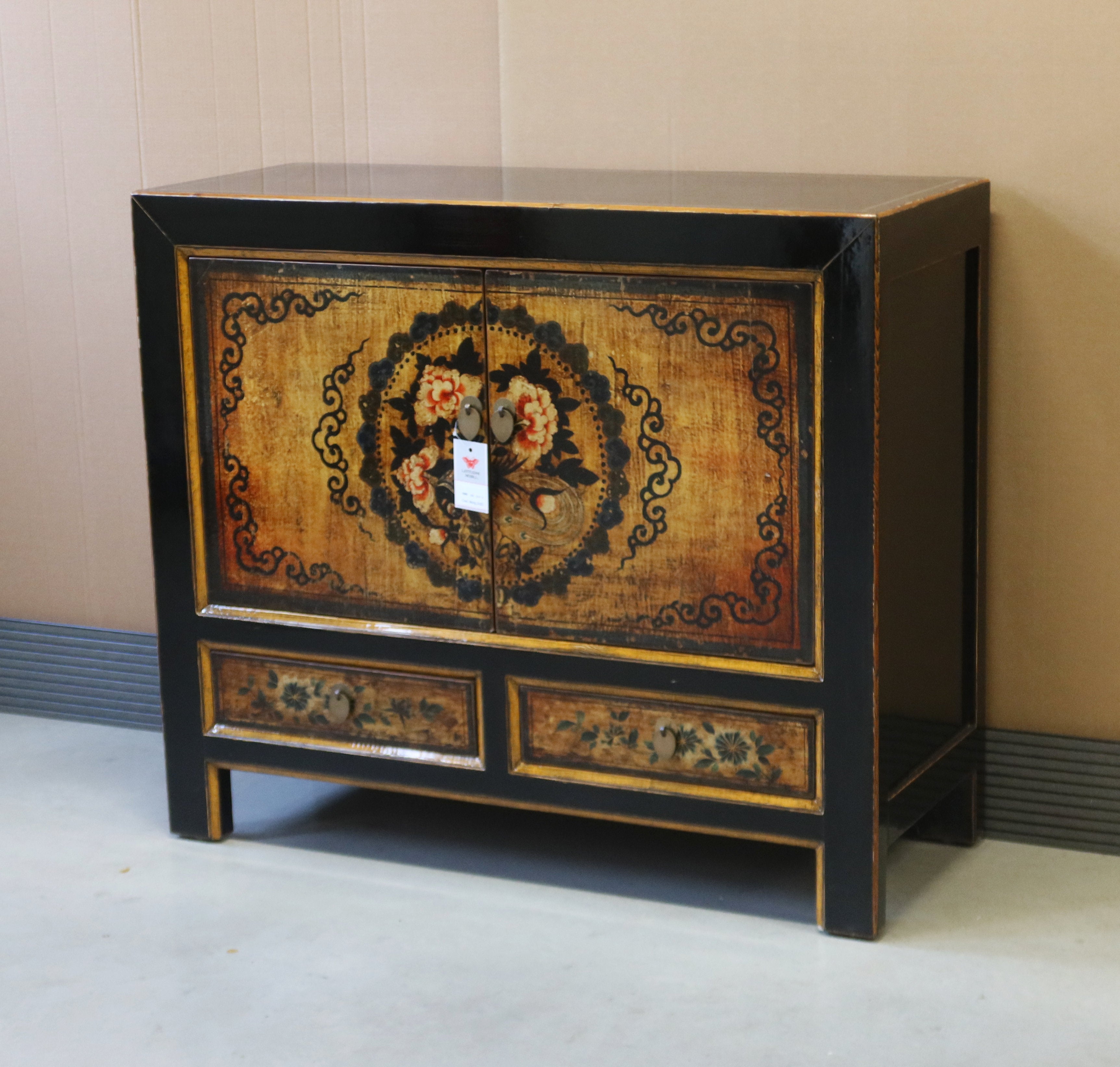 CREDENZA MONGOLIA LACCA DECORATA