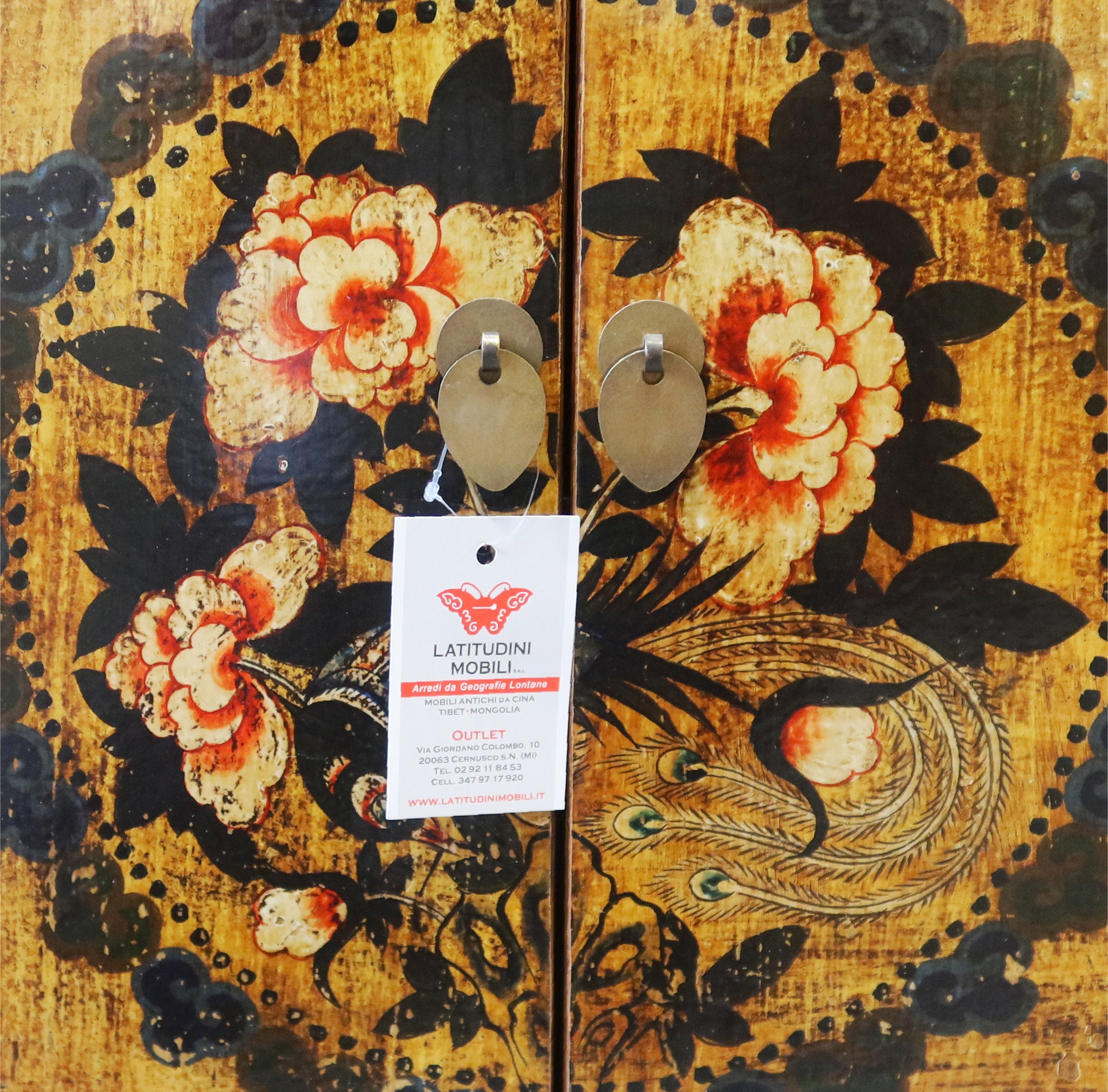 CREDENZA MONGOLIA LACCA DECORATA