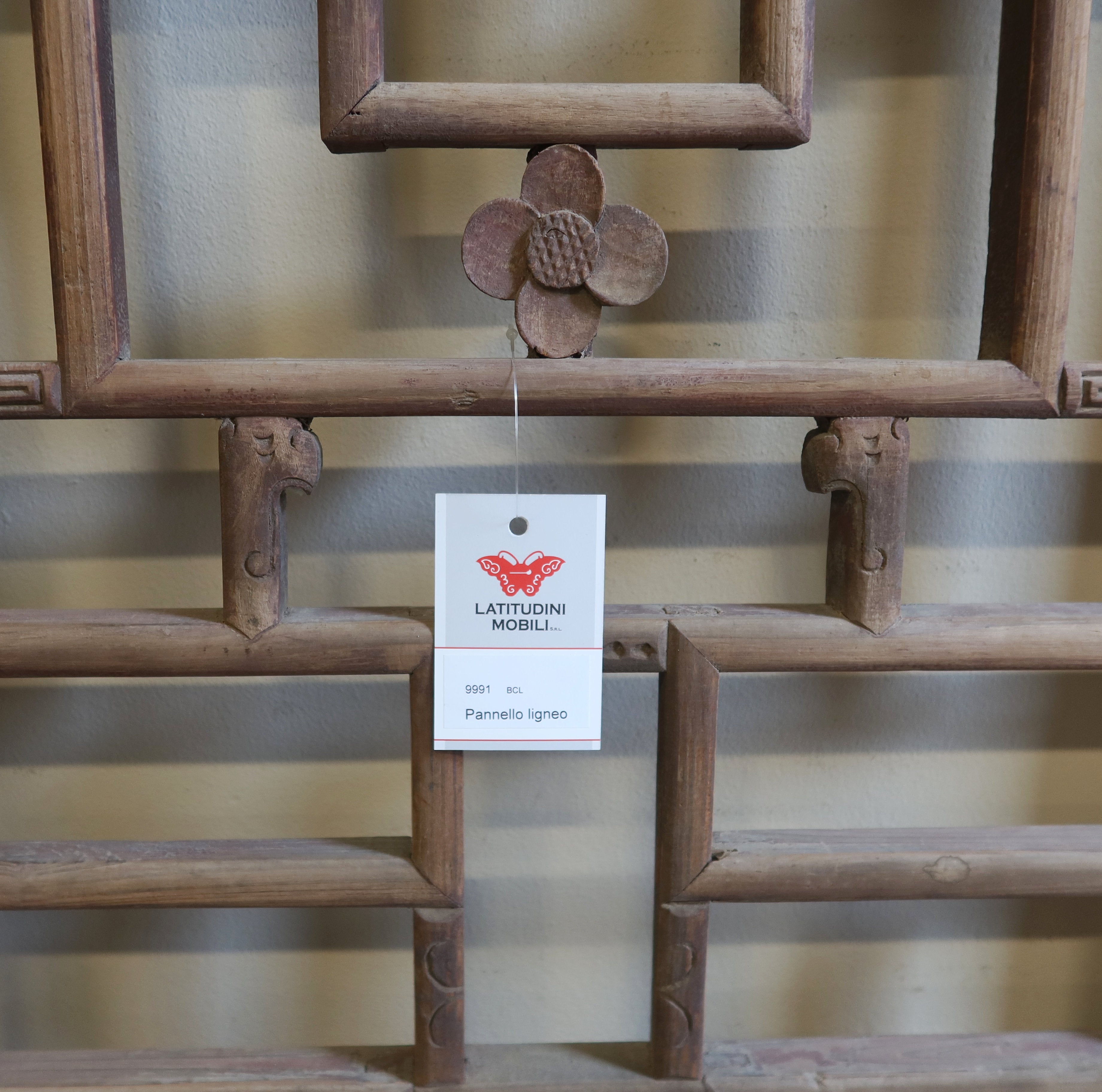 PANNELLO CINESE LIGNEO CON GRATA