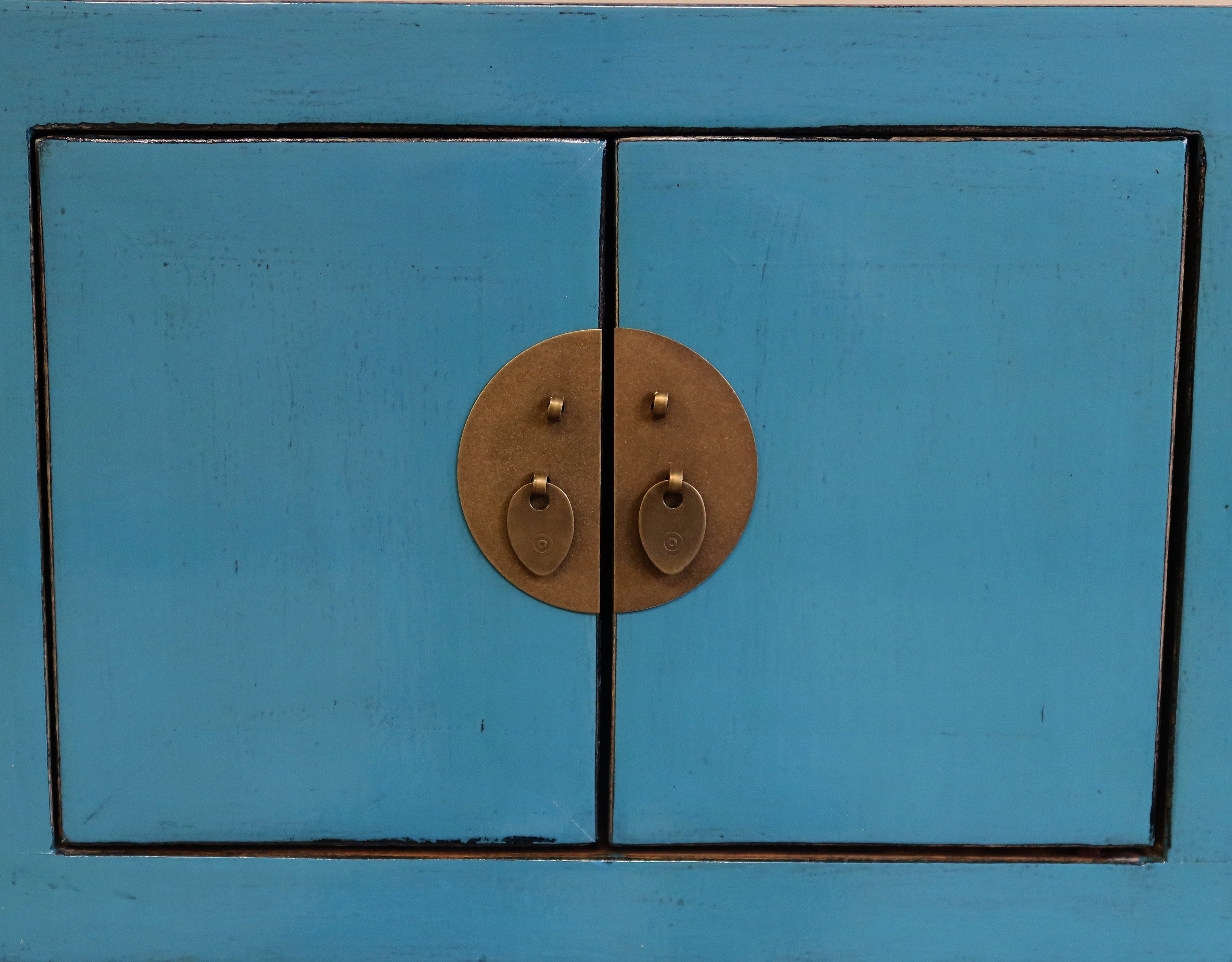 CONSOLLE CINESE LACCA AZZURRA