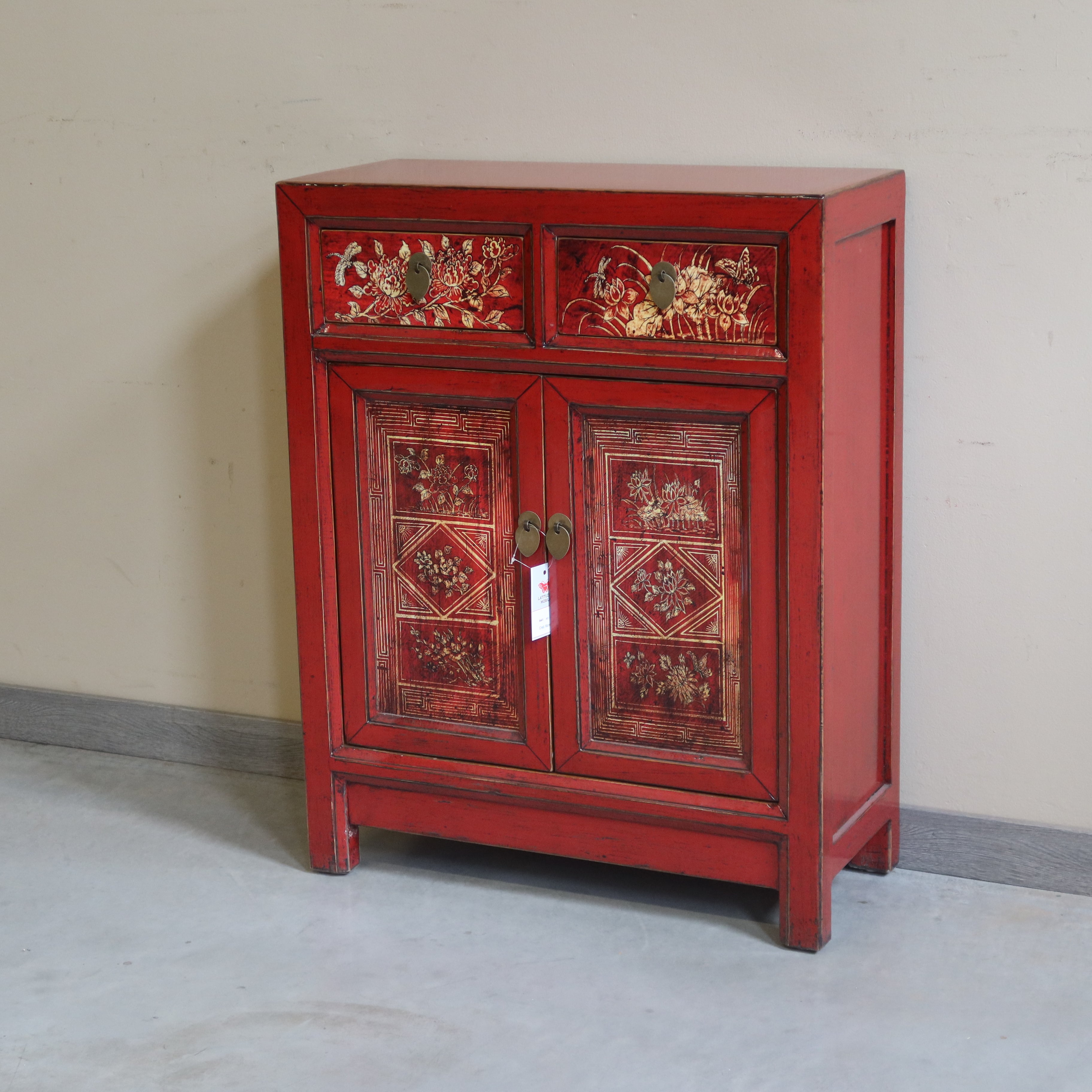 CREDENZINO MONGOLIA DECORATO