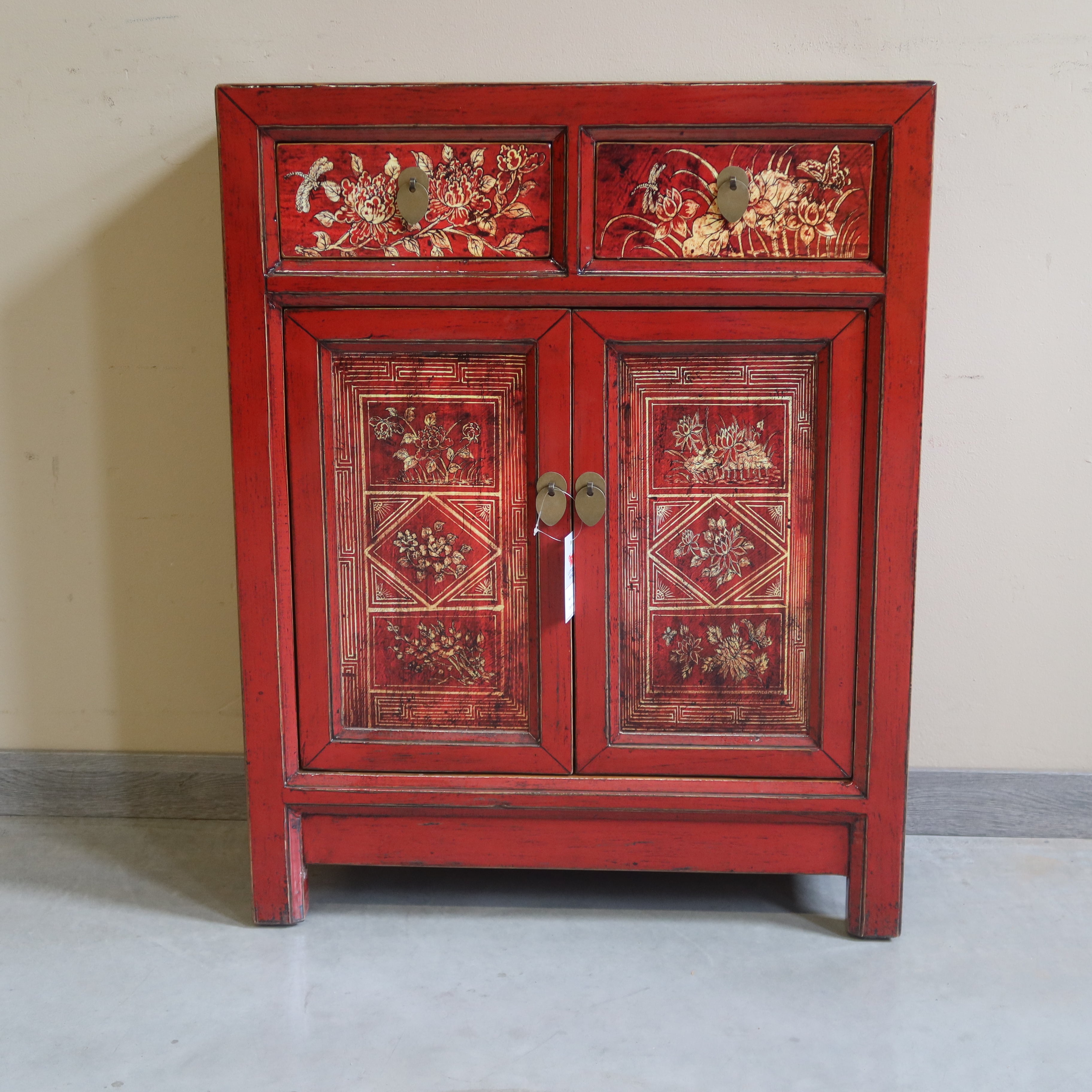 CREDENZINO MONGOLIA DECORATO