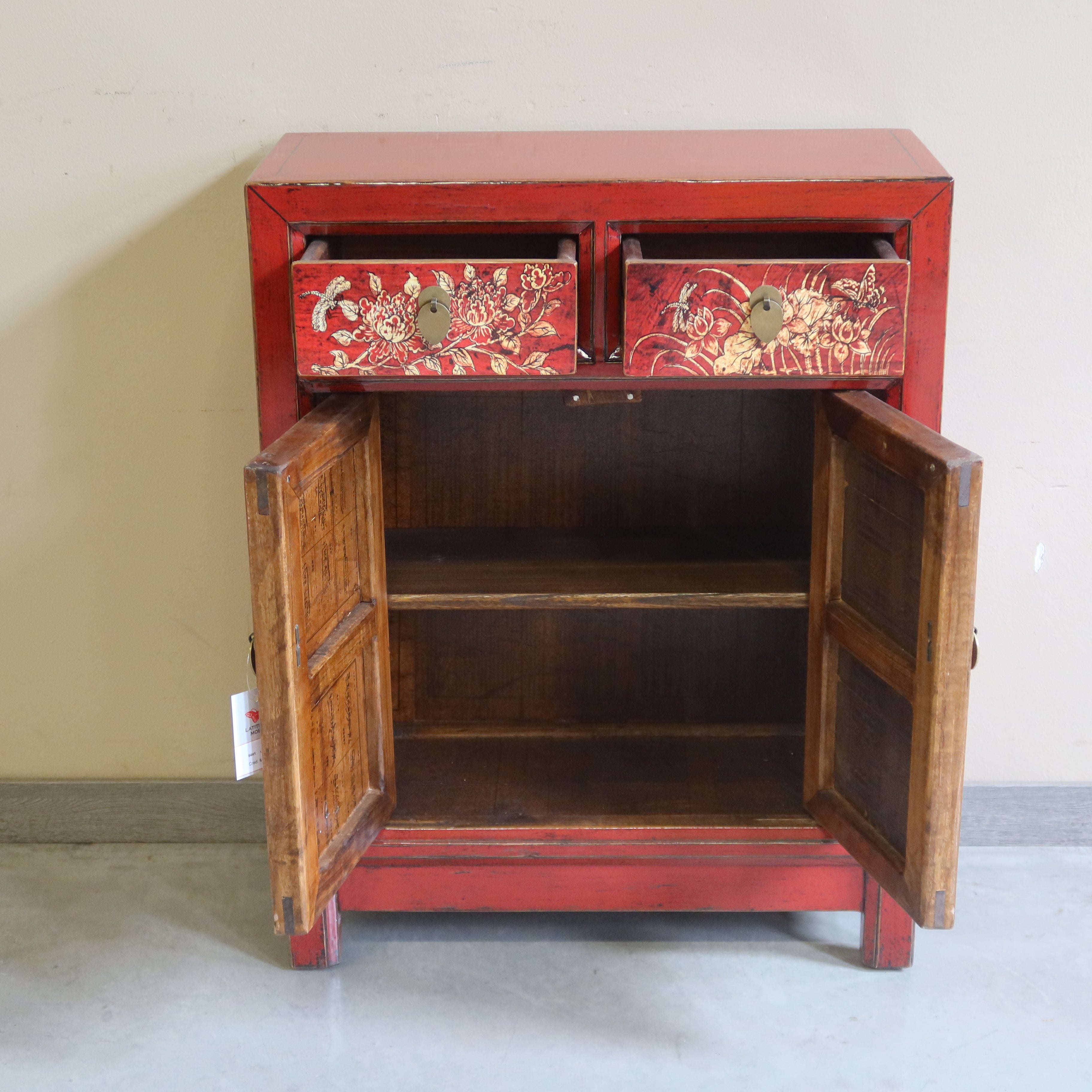 CREDENZINO MONGOLIA DECORATO