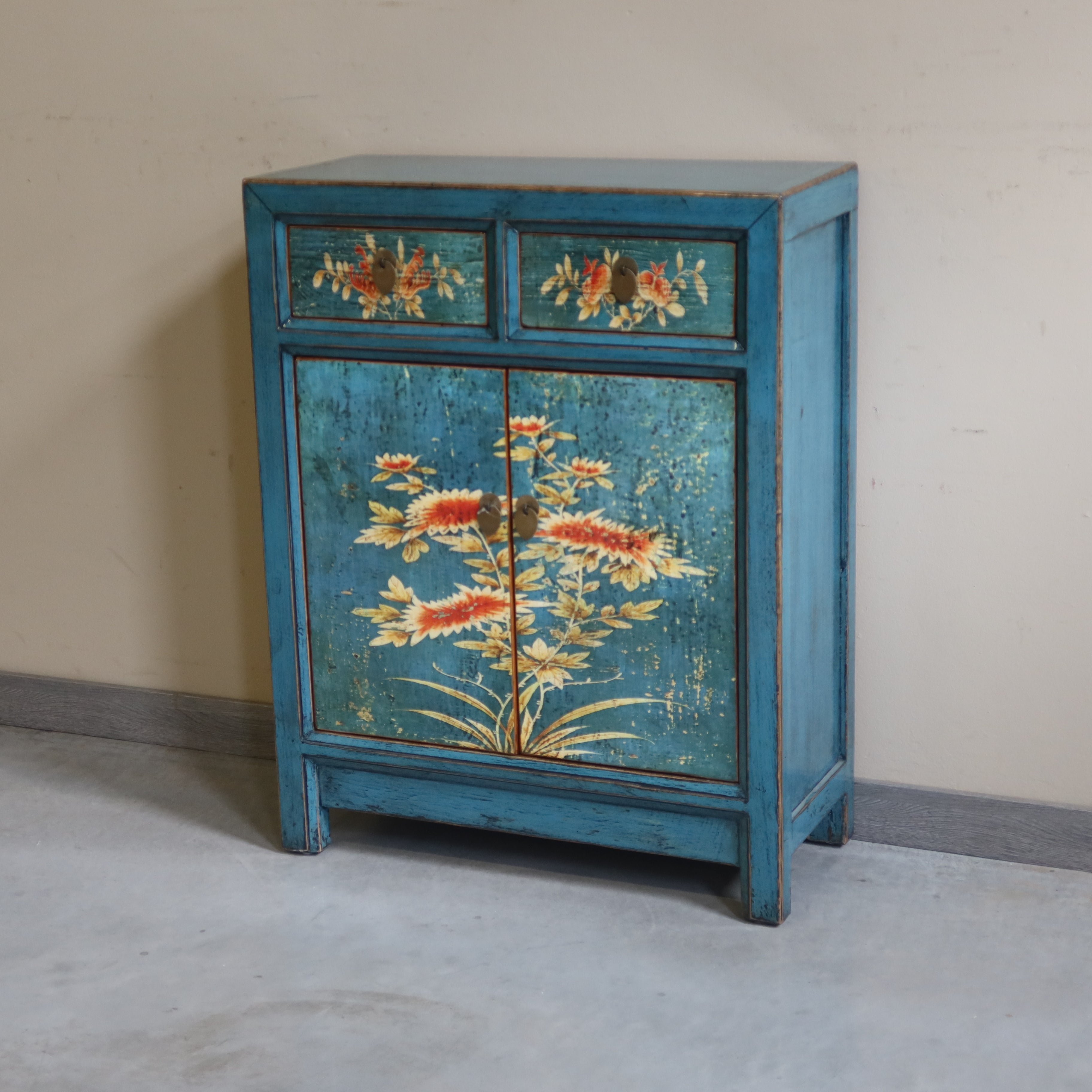 CREDENZINA MONGOLIA DECORATA