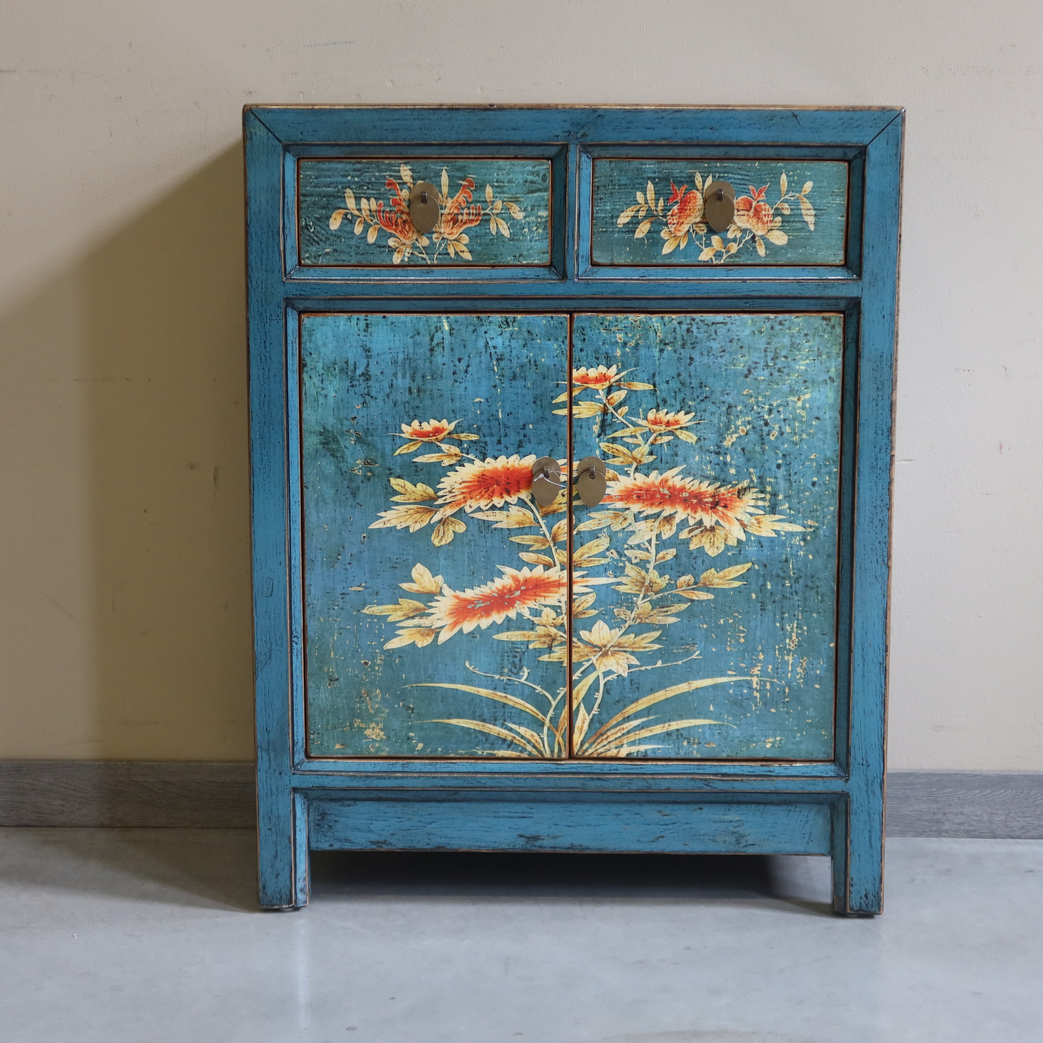 CREDENZINA MONGOLIA DECORATA