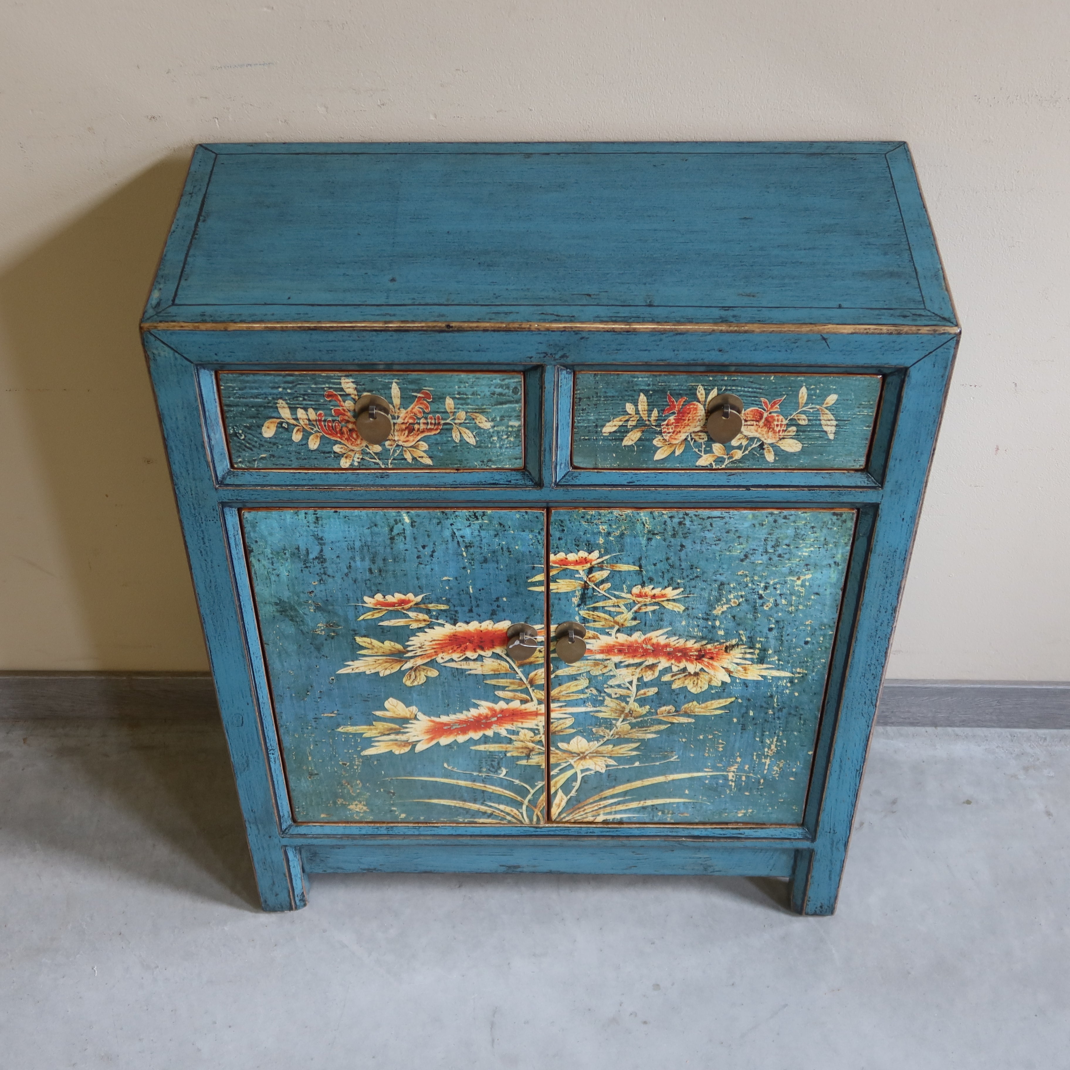 CREDENZINA MONGOLIA DECORATA