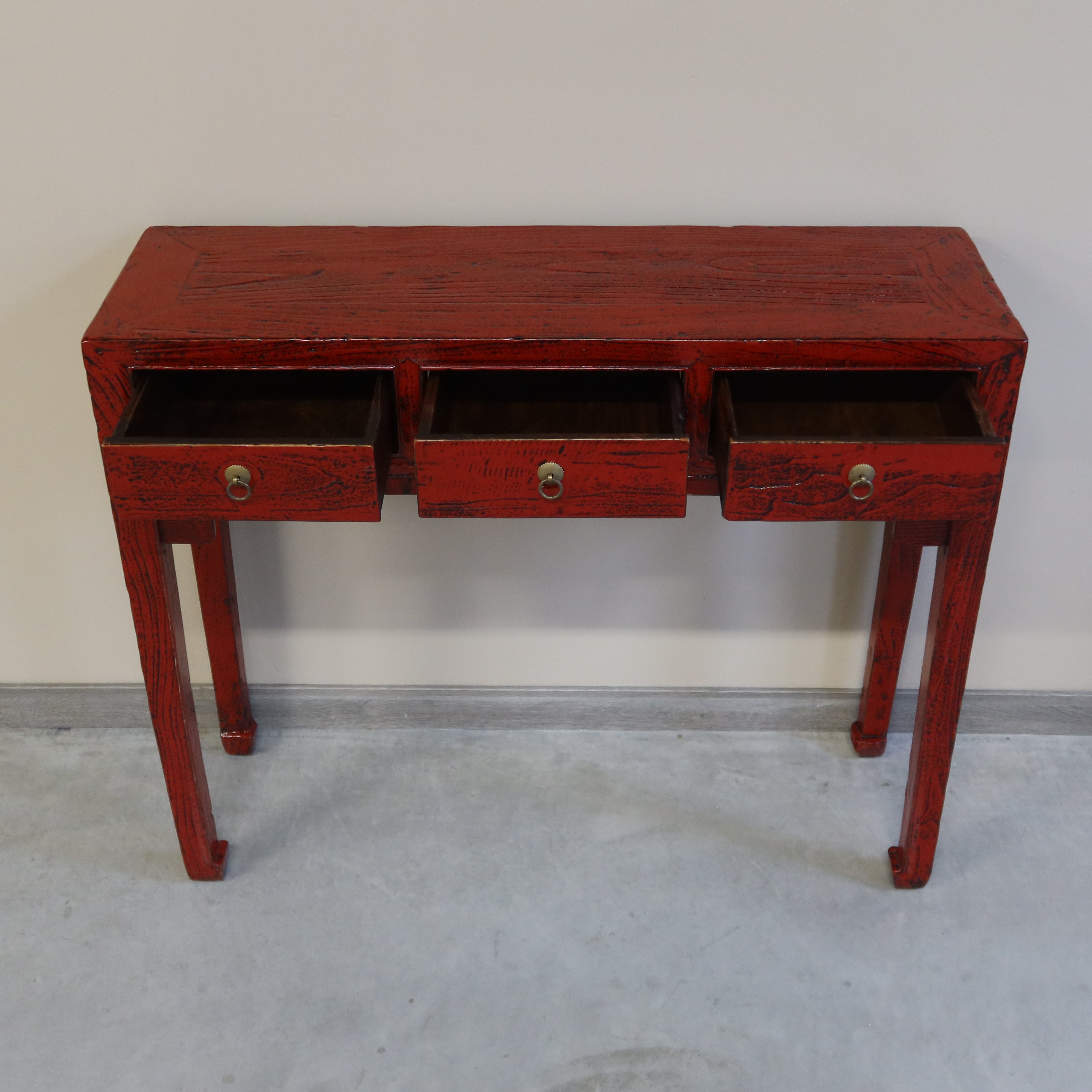 CONSOLLE OLMO CINESE CON CASSETTI