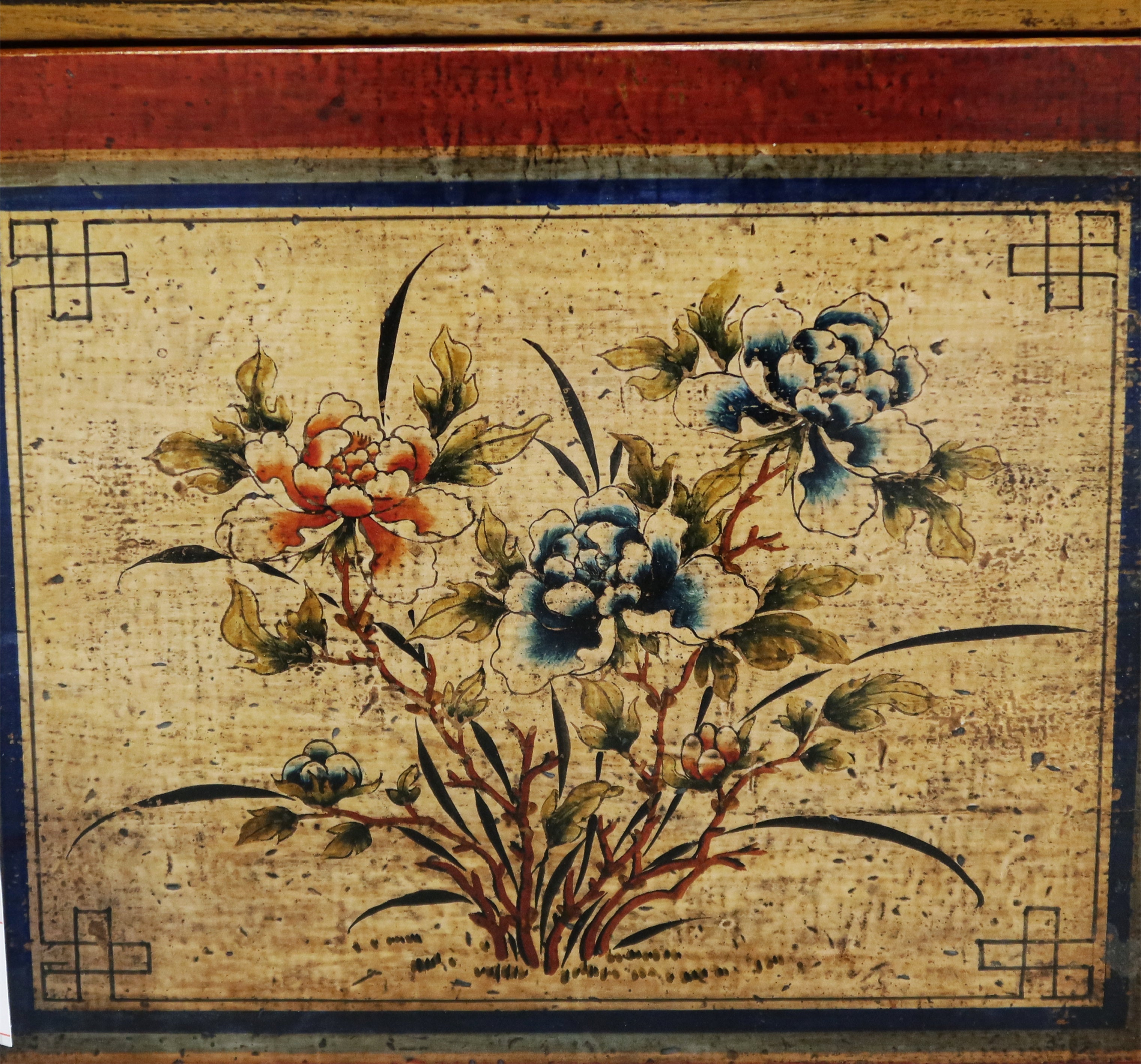 COMODINO MONGOLO DECORATO