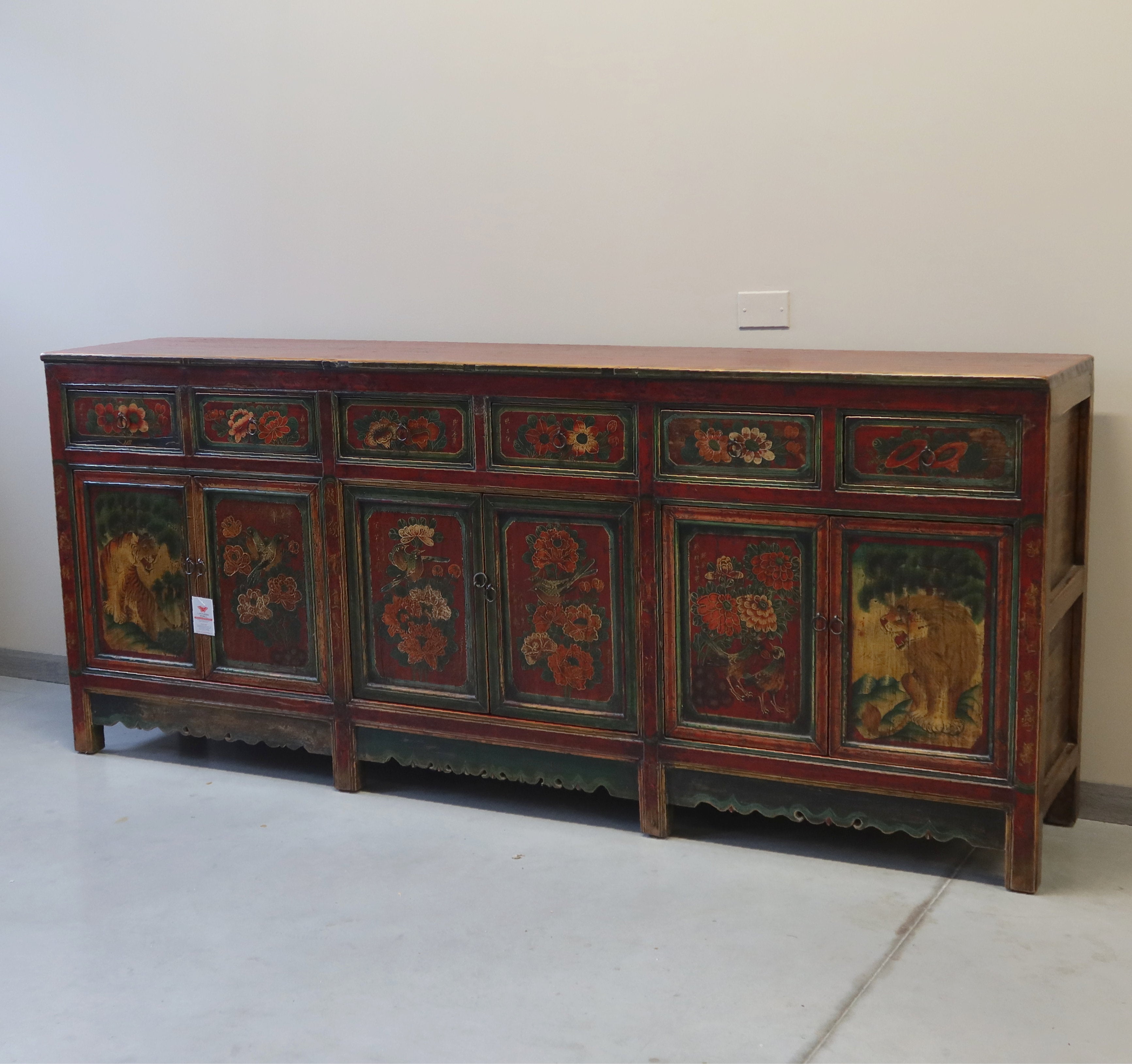 GRANDE CREDENZA MONGOLIA DEC. 6A6C