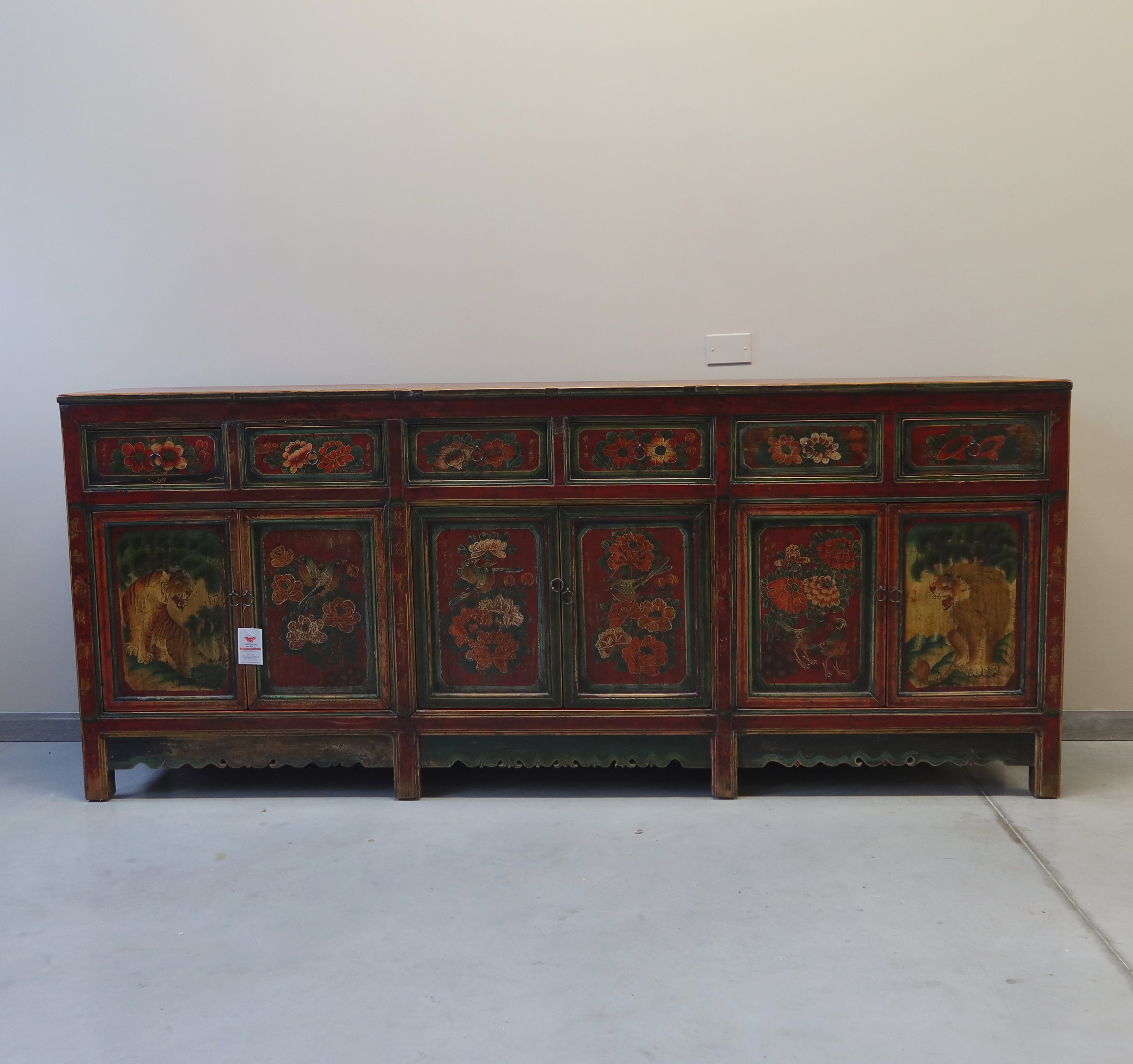 GRANDE CREDENZA MONGOLIA DEC. 6A6C