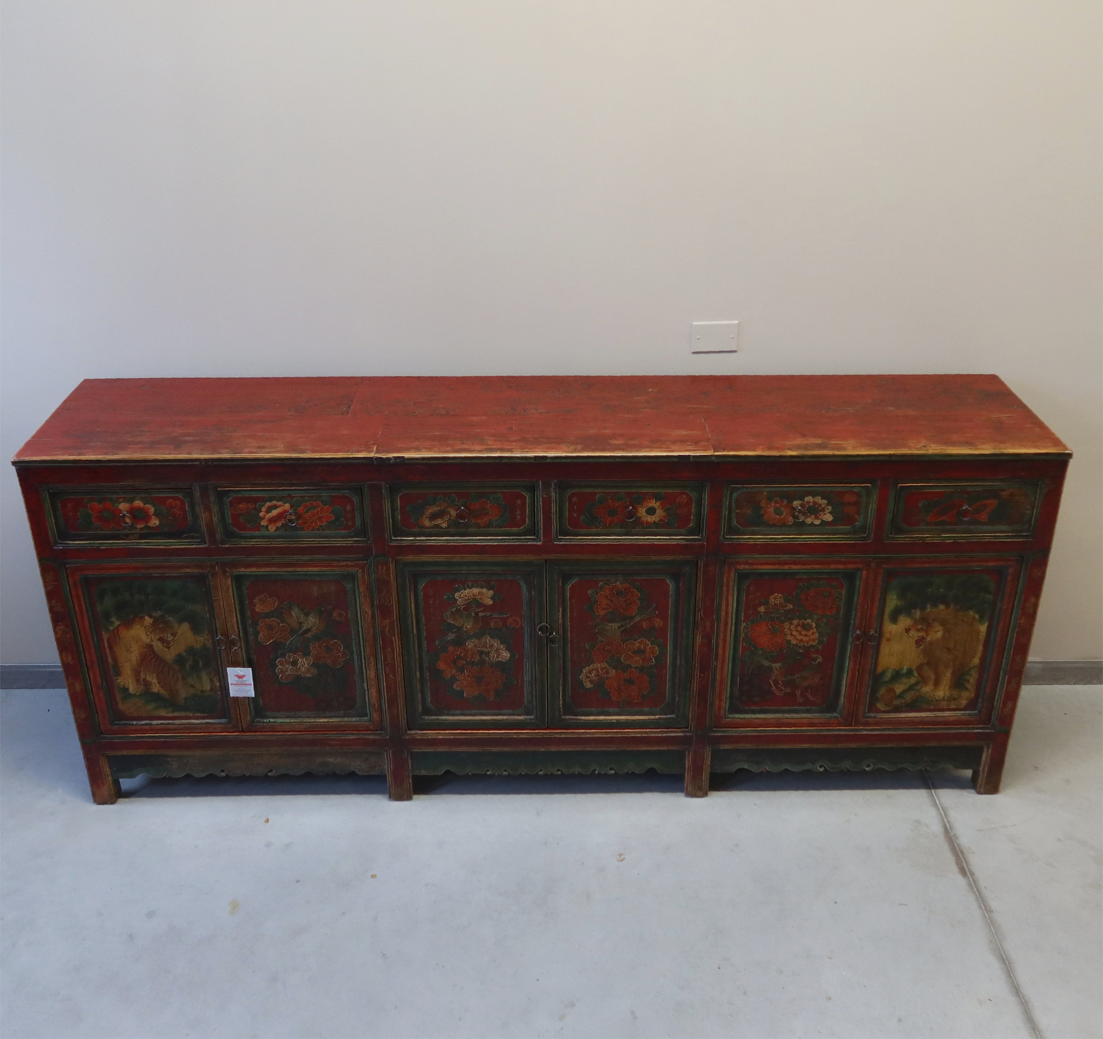GRANDE CREDENZA MONGOLIA DEC. 6A6C
