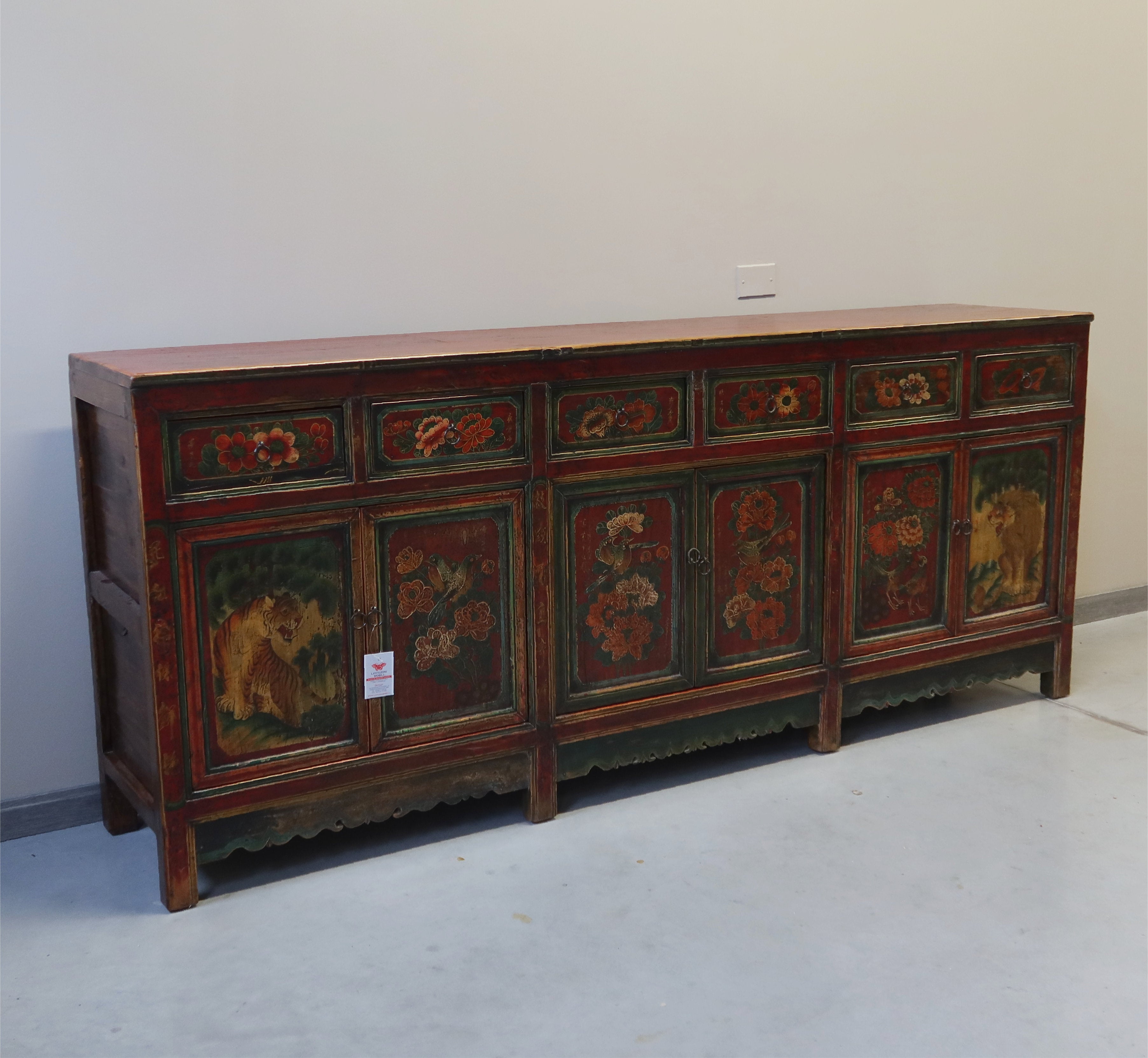 GRANDE CREDENZA MONGOLIA DEC. 6A6C