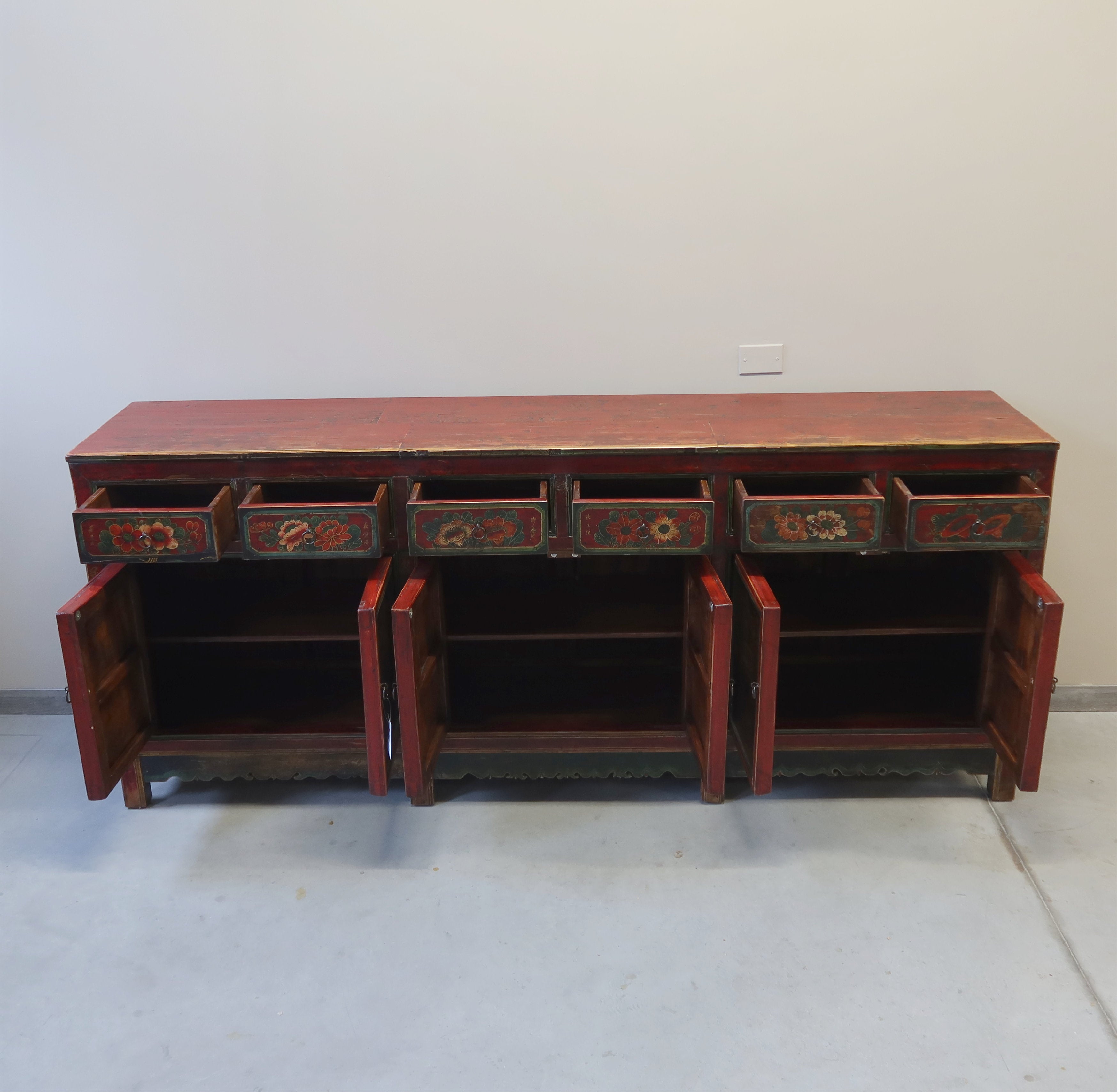 GRANDE CREDENZA MONGOLIA DEC. 6A6C