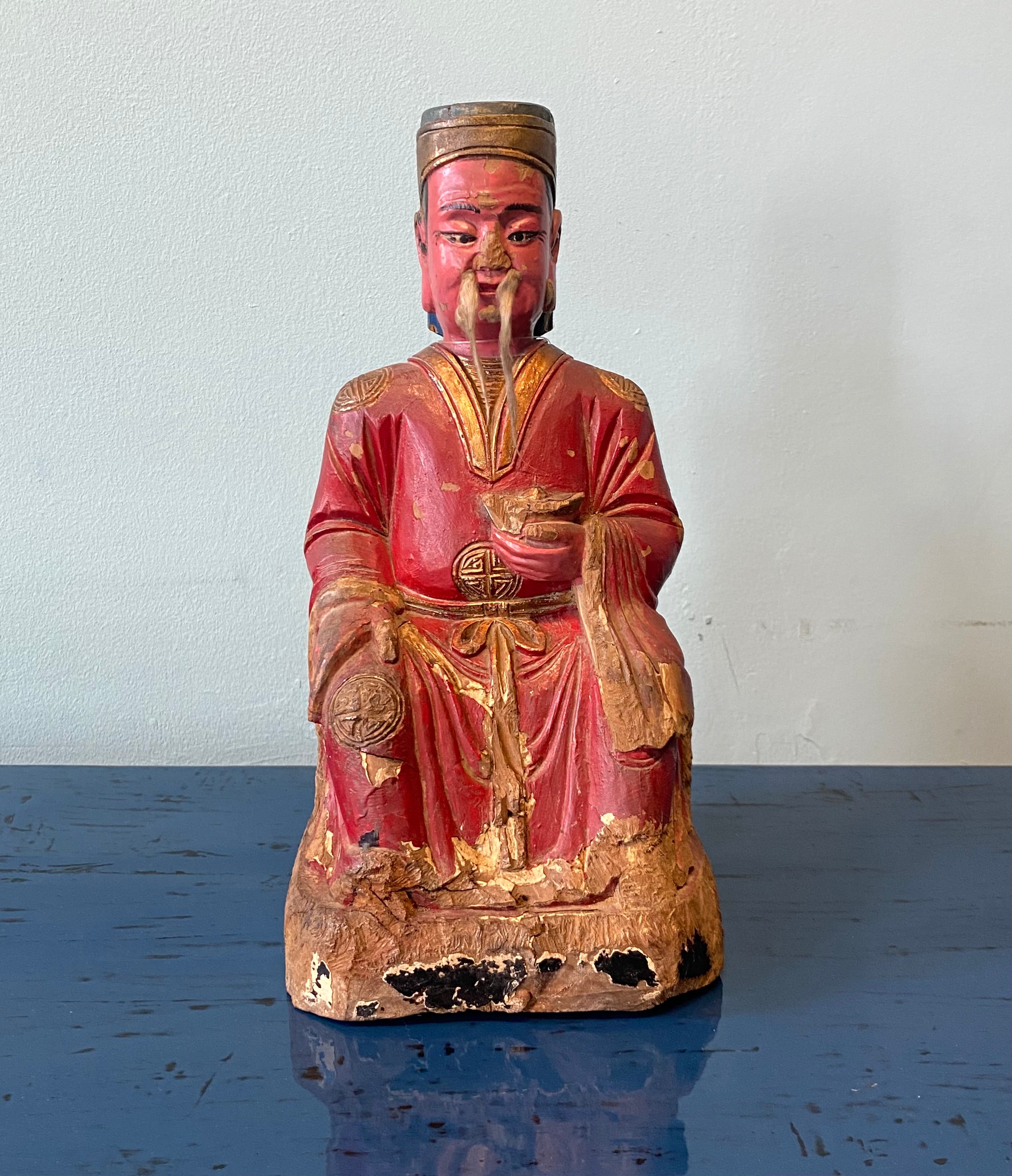 STATUA LIGNEA CONFUCIANA