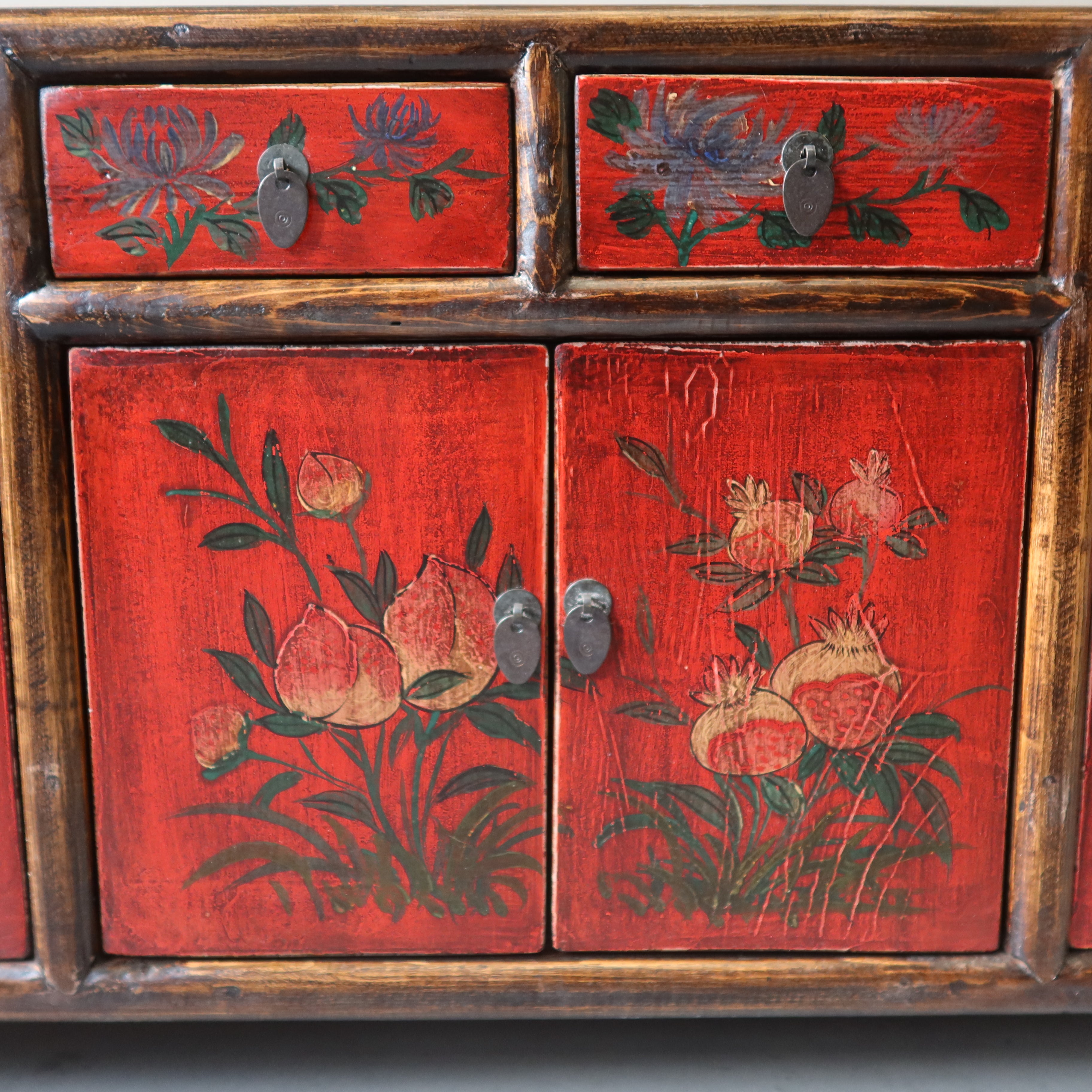 CASSAPANCA CINESE IN LACCA DECORATA