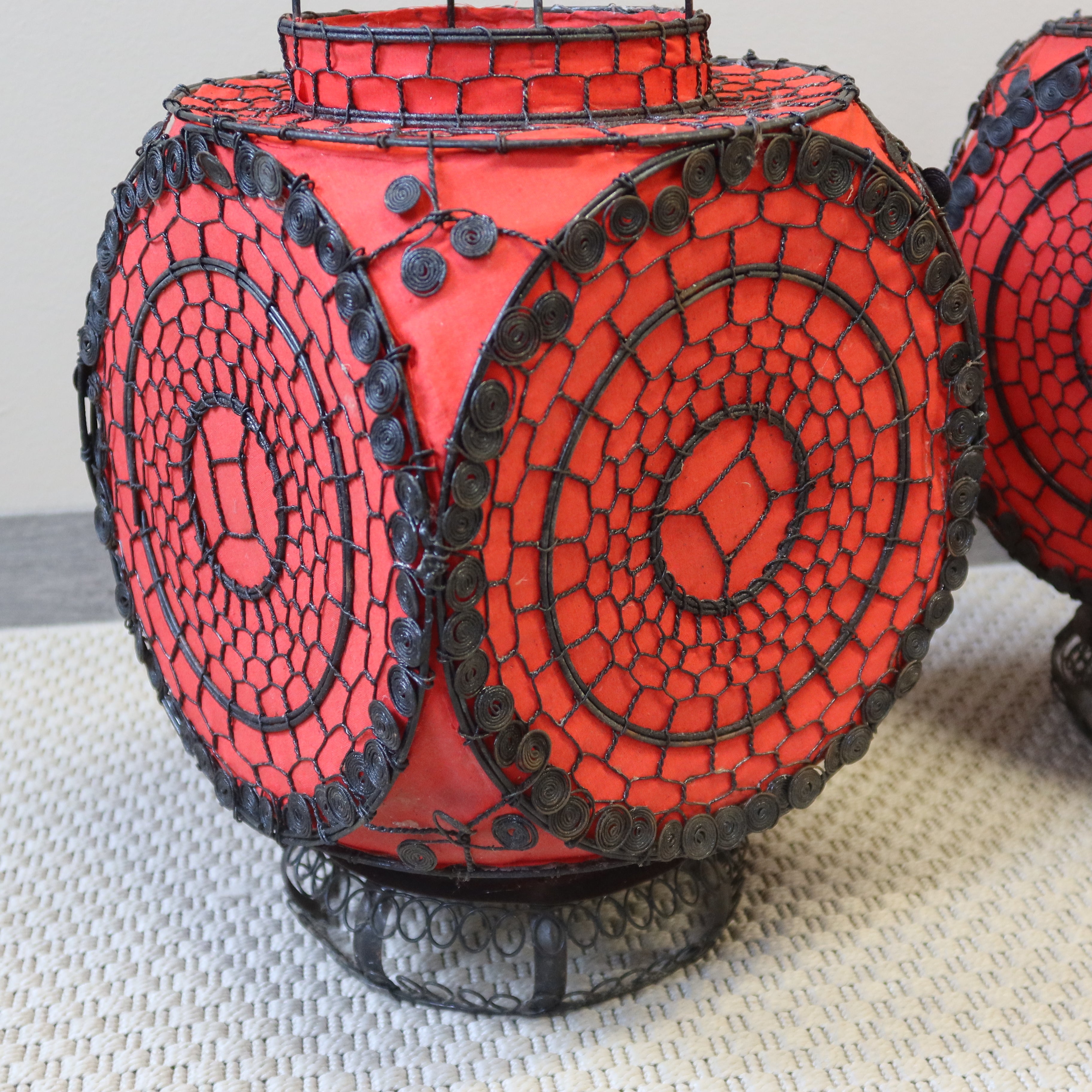 LANTERNA CINESE IN TELA COLORATA