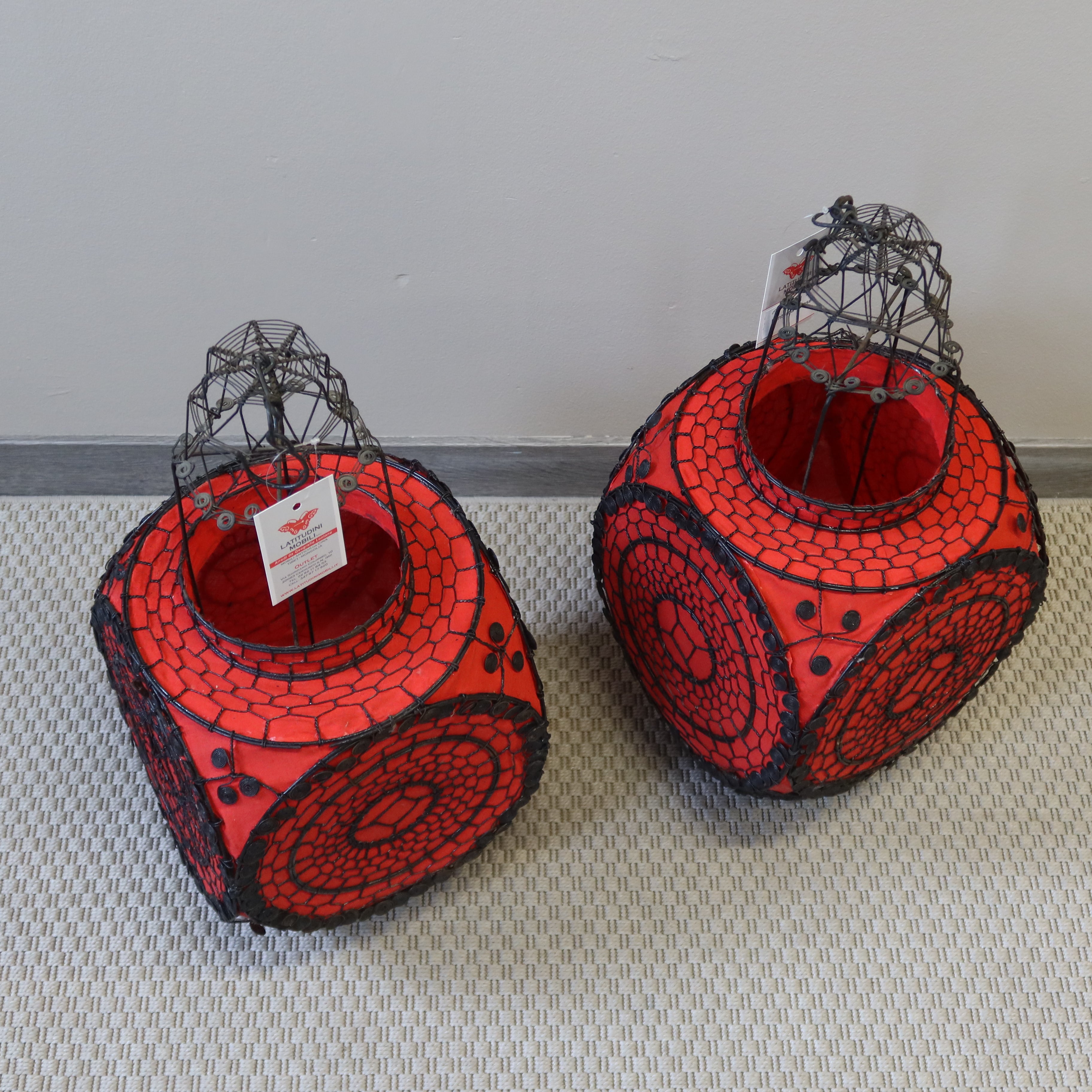 LANTERNA CINESE IN TELA COLORATA