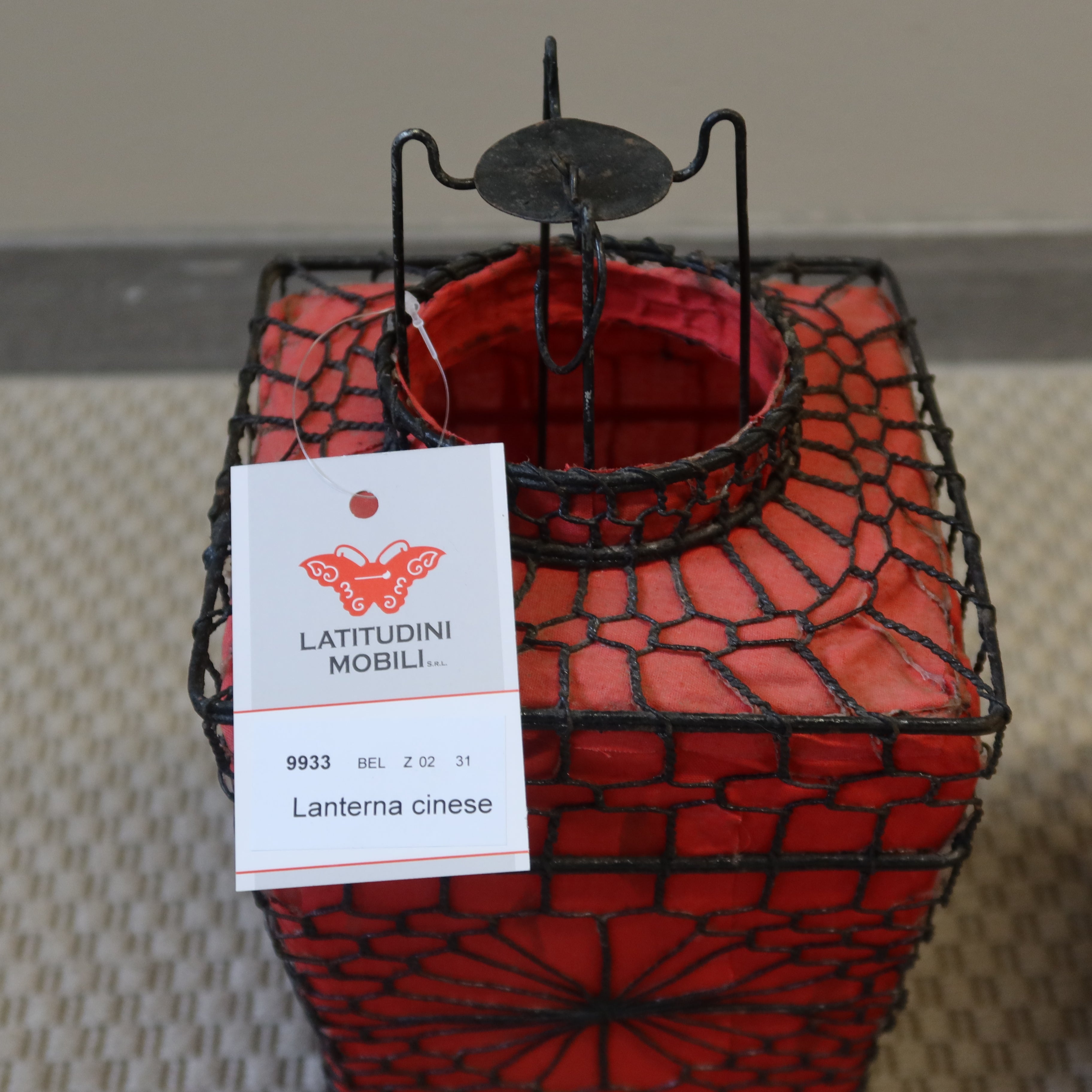 LANTERNA CINESE IN TELA COLORATA