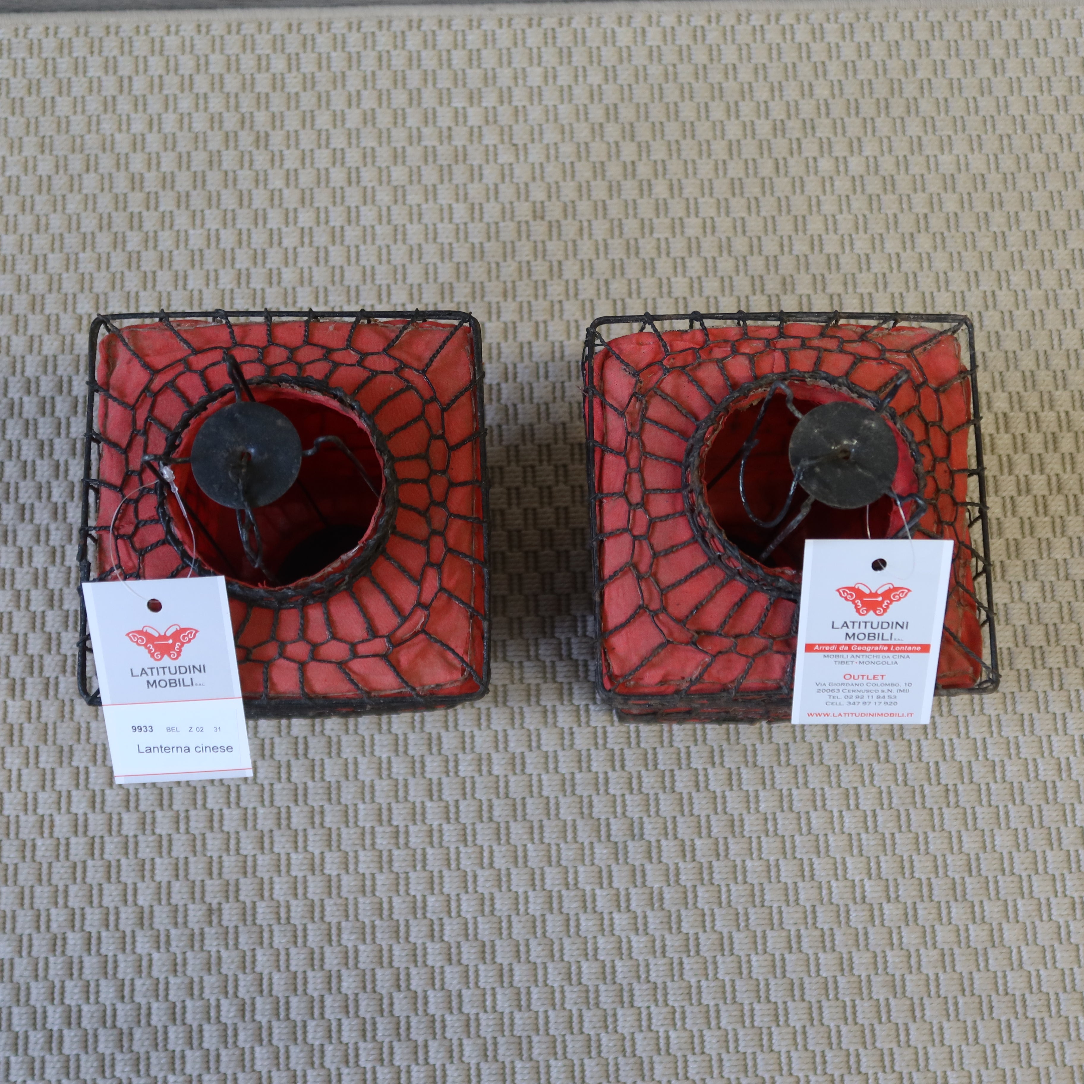 LANTERNA CINESE IN TELA COLORATA