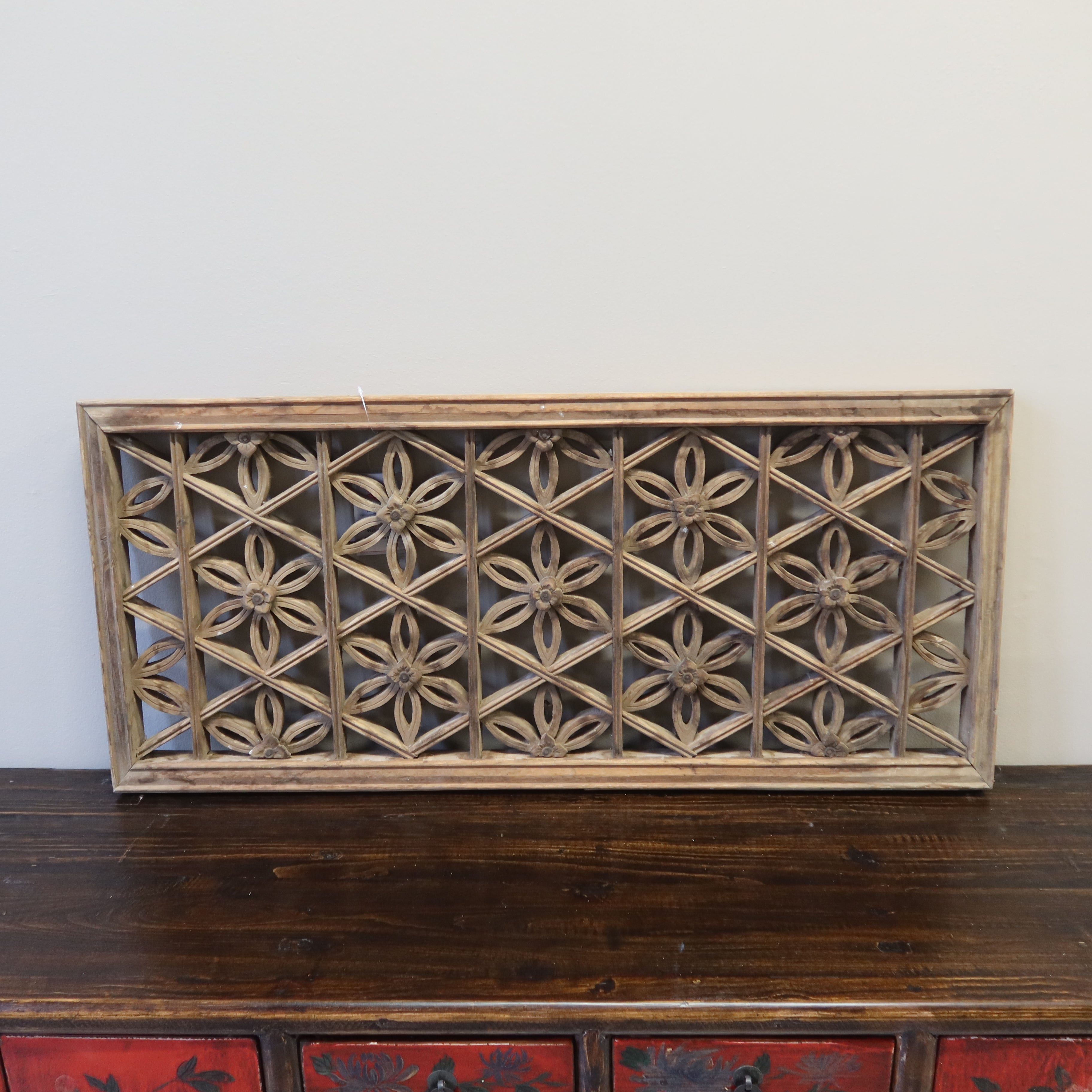 PANNELLO CINESE LIGNEO CON INTAGLI