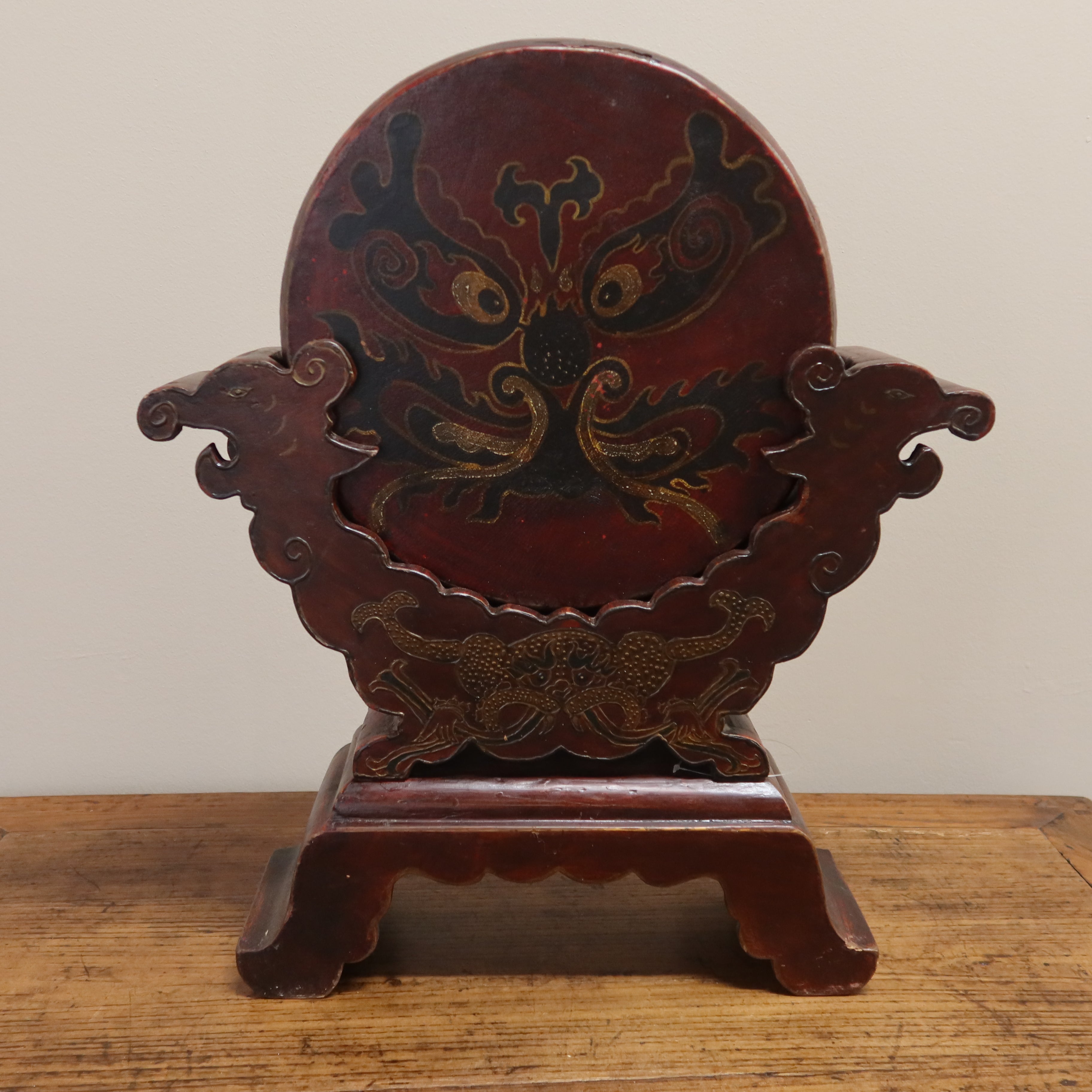 TAMBURELLO TIBETANO CON BASE