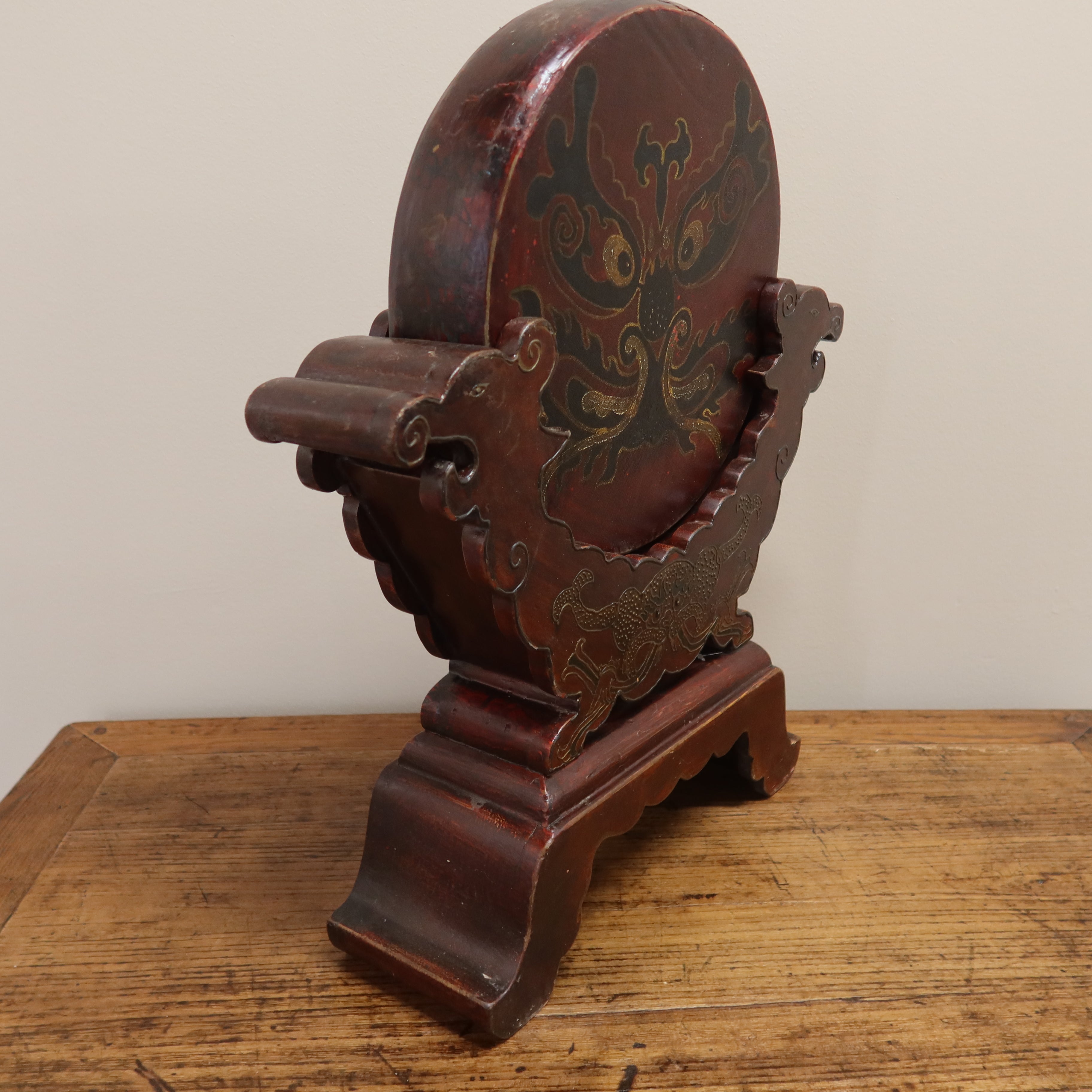 TAMBURELLO TIBETANO CON BASE