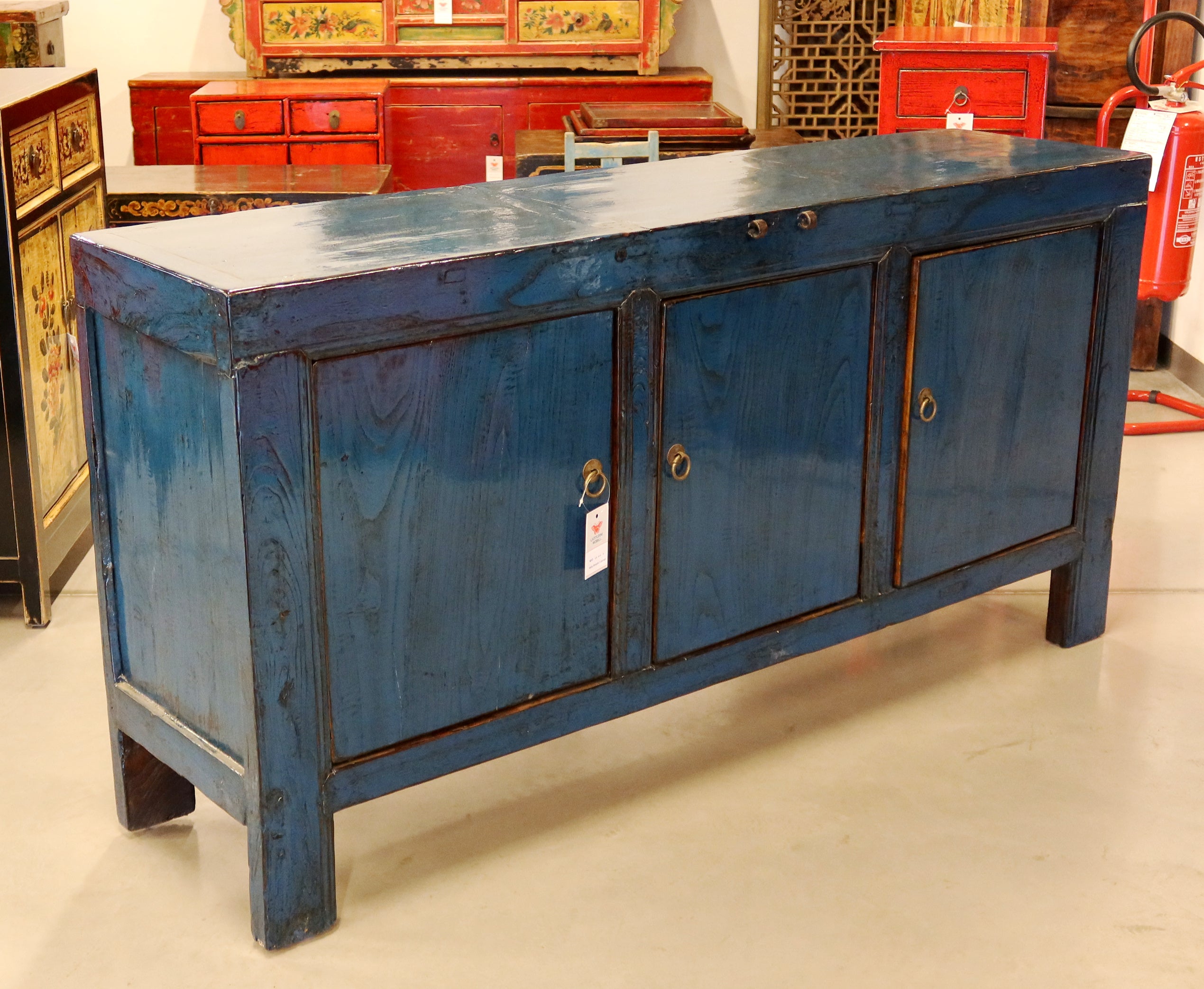 MADIA MONGOLIA LACCA BLU 3 PANNELLI